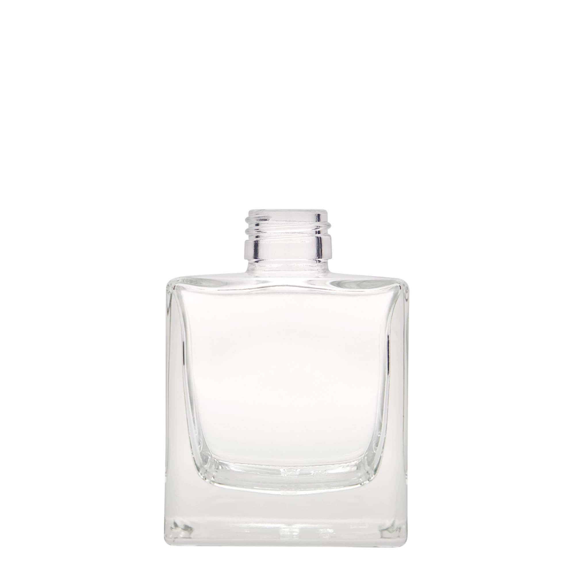 Bouteille en verre 200 ml 'Cube', carrée, bouchage: PP 28