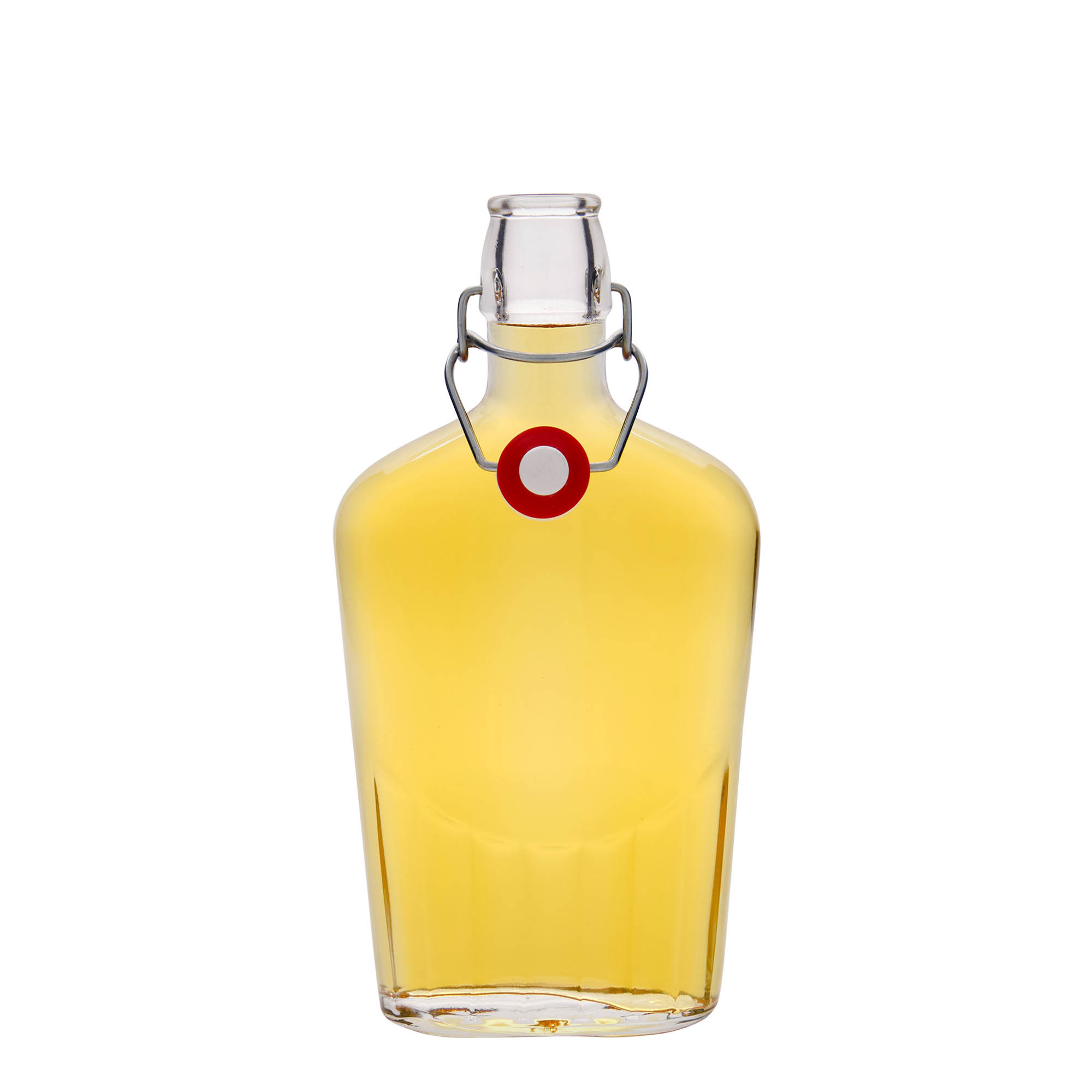 Bouteille en verre 500 ml 'Fiaschetta', ovale, bouchage: bouchon mécanique Bouteille en verre 500 ml 'Fiaschetta', ovale, bouchage: bouchon mécanique