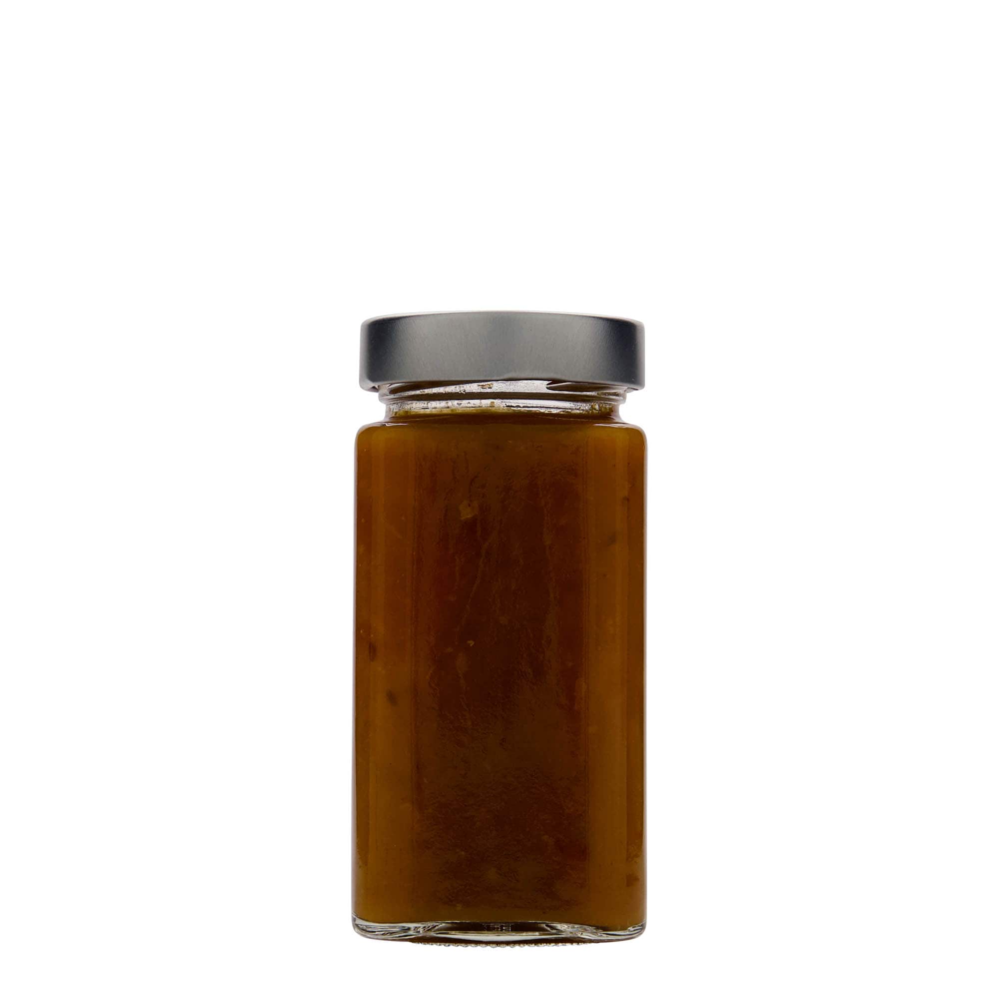 Bocal carré 314 ml 'Funny', bouchage: Deep-Twist-Off (DTO 58)