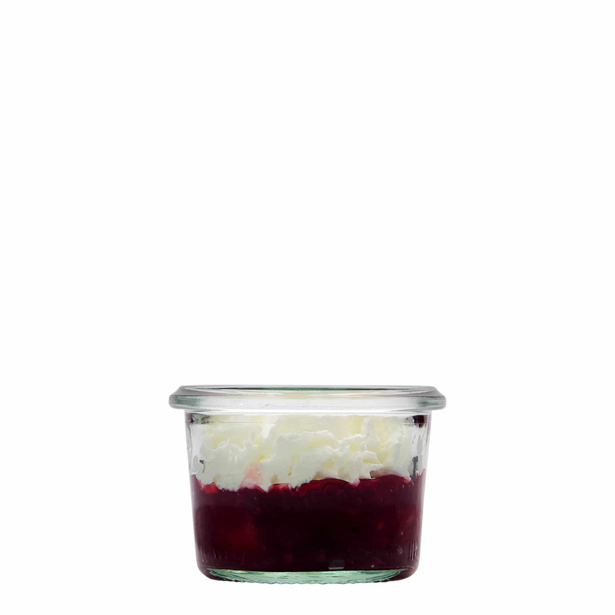 Verrine WECK 80 ml, bouchage: bords arrondis