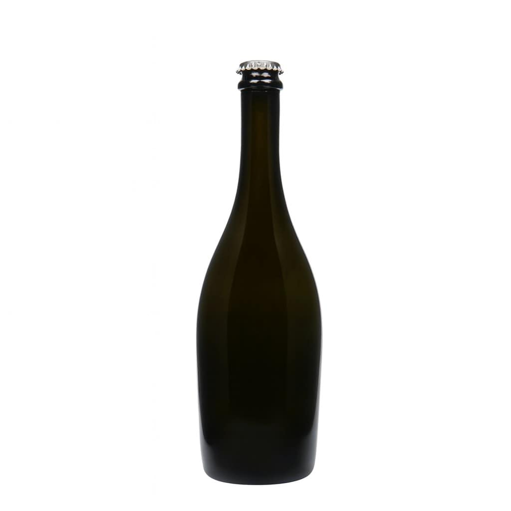 Bouteille de Champagne 750 ml « Carmen », verre, vert antique, bouchage: capsules couronnes