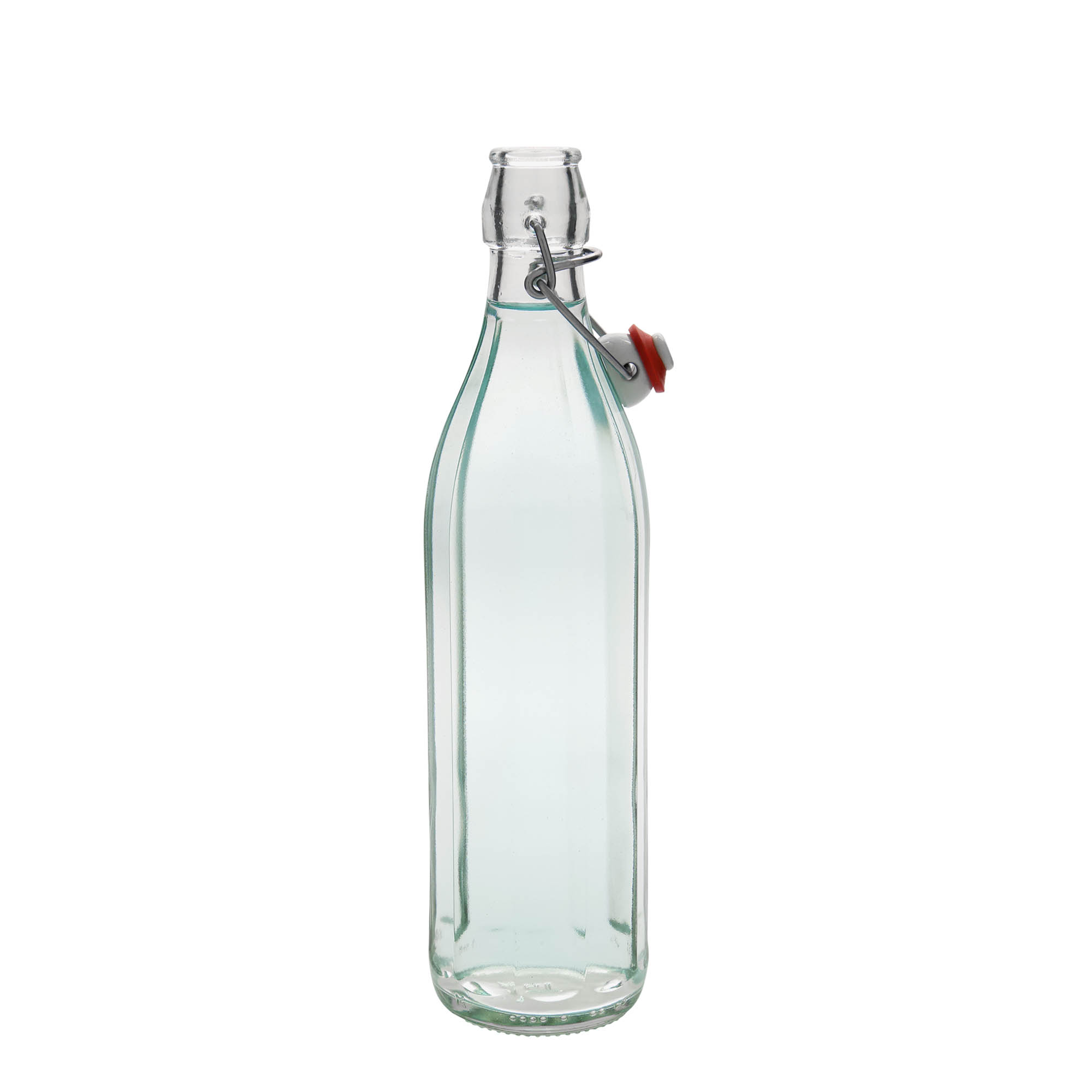 Glazen fles 'Bravo', 750 ml, tienhoekig, monding: beugelsluiting Glazen fles 'Bravo', 750 ml, tienhoekig, monding: beugelsluiting