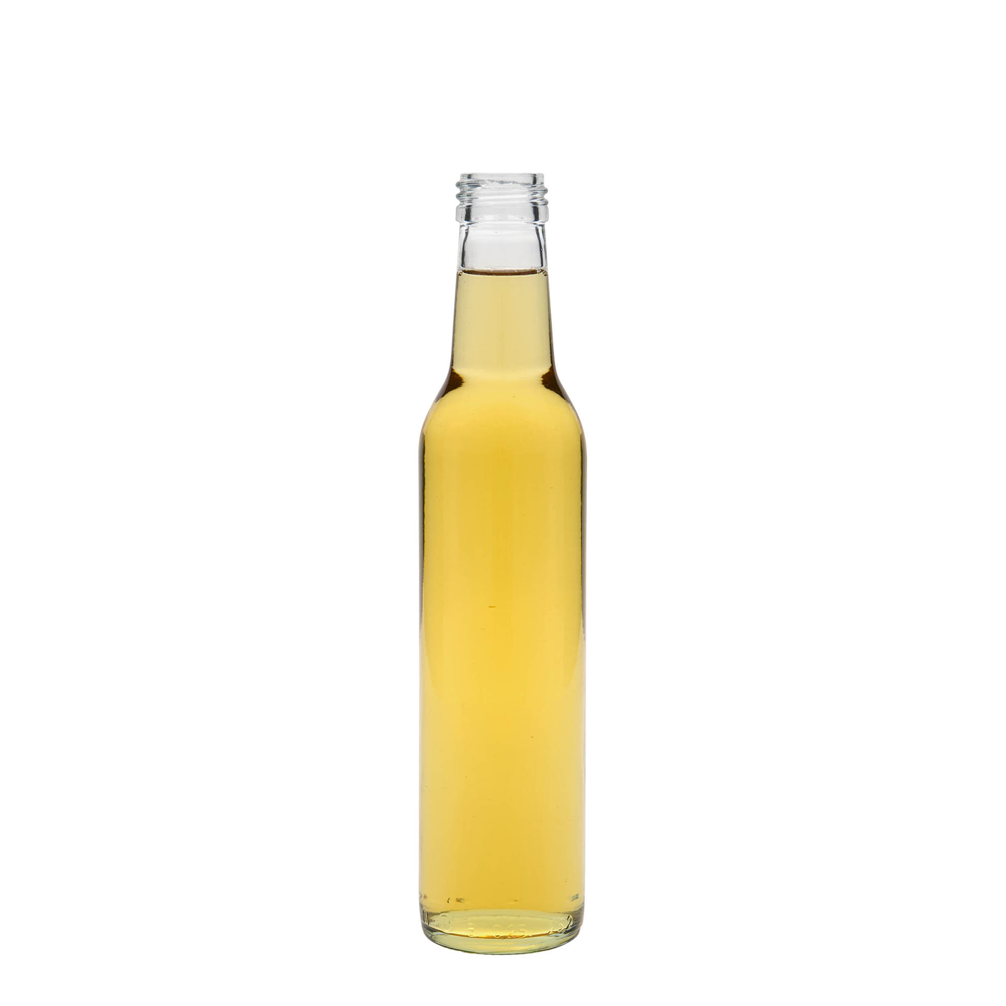 Glazen fles 'Cilindrica', 250 ml, monding: PP 28 Glazen fles 'Cilindrica', 250 ml, monding: PP 28