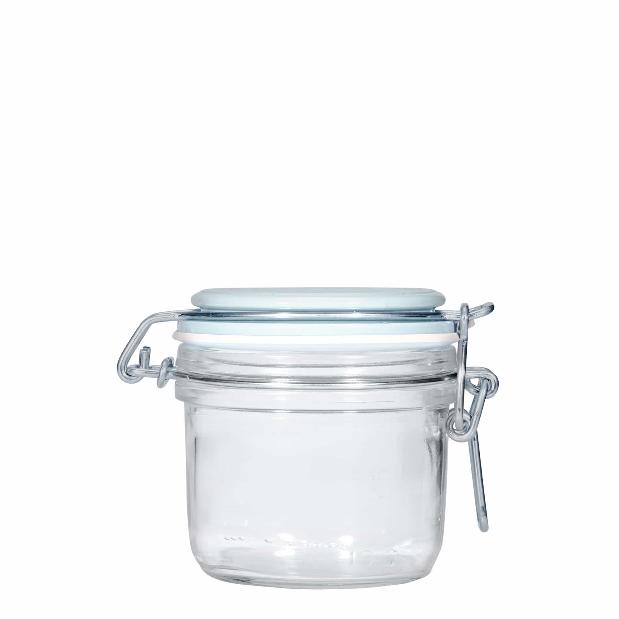 Pot met beugelsluiting 'Fido', 200 ml, blauw, monding: beugelsluiting