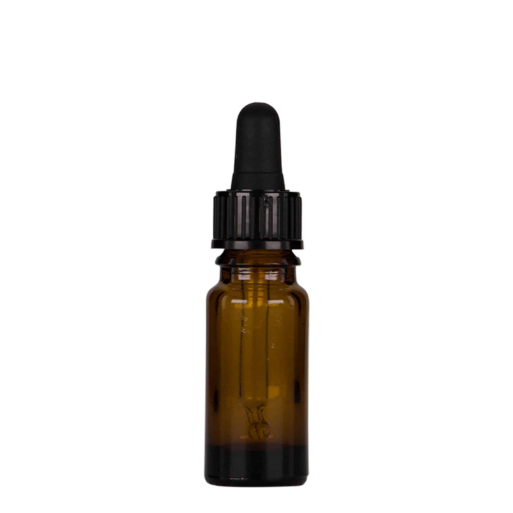 Flacon compte-gouttes médical 10 ml, verre, brun-noir, bouchage: DIN 18 Flacon compte-gouttes médical 10 ml, verre, brun-noir, bouchage: DIN 18