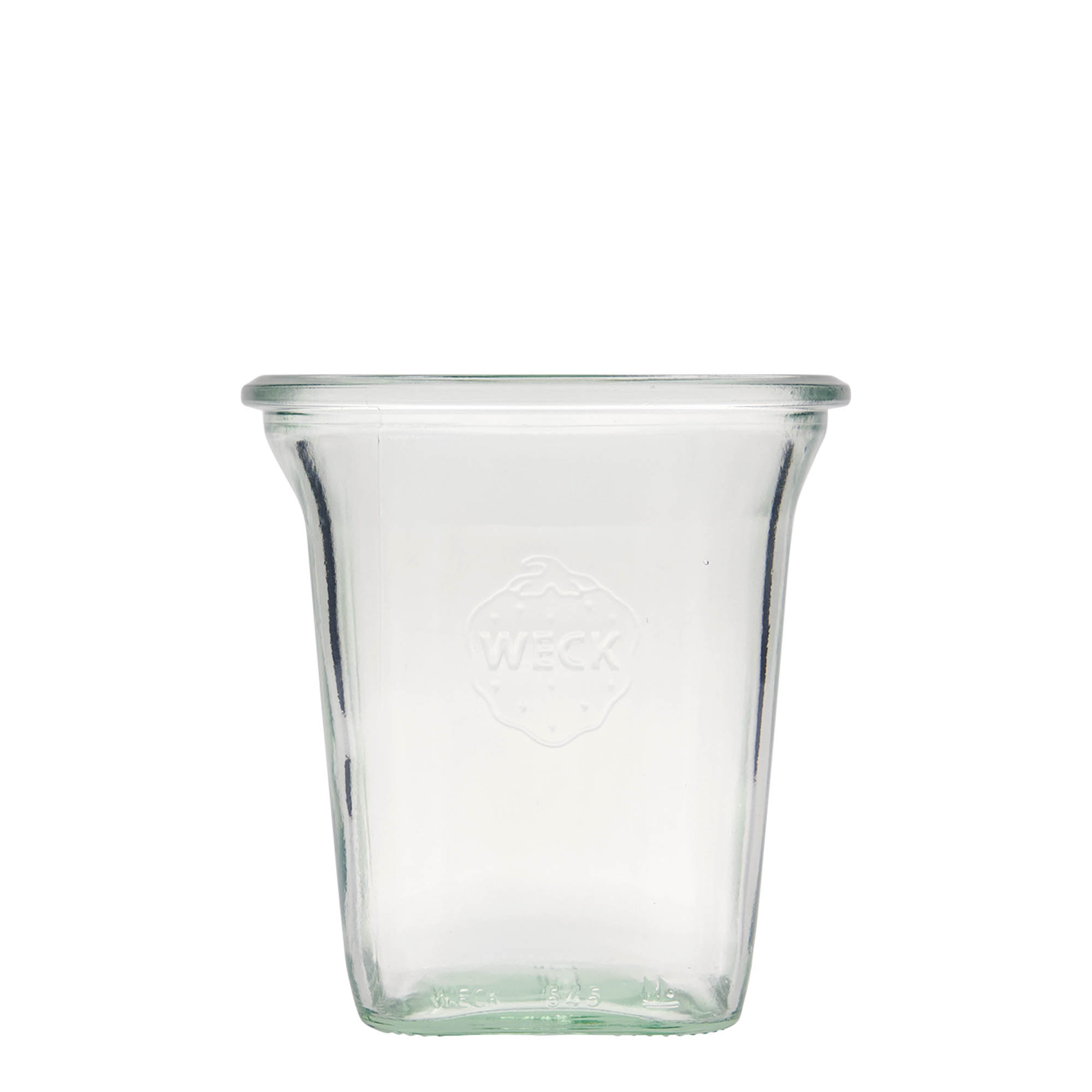WECK-Quadropot, 545 ml, vierkant, monding: ronde rand