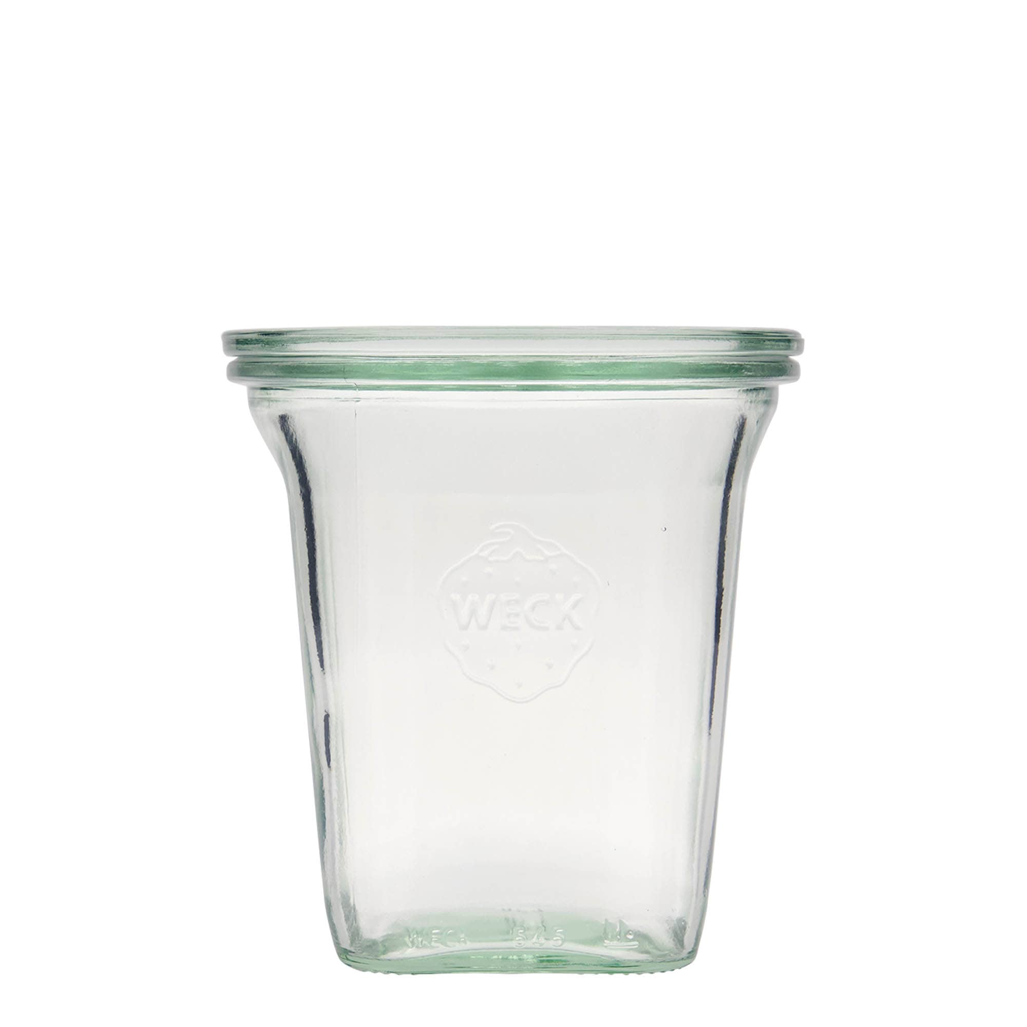 Bocal WECK quadro 545 ml , carré, bouchage: bords arrondis Bocal WECK quadro 545 ml , carré, bouchage: bords arrondis