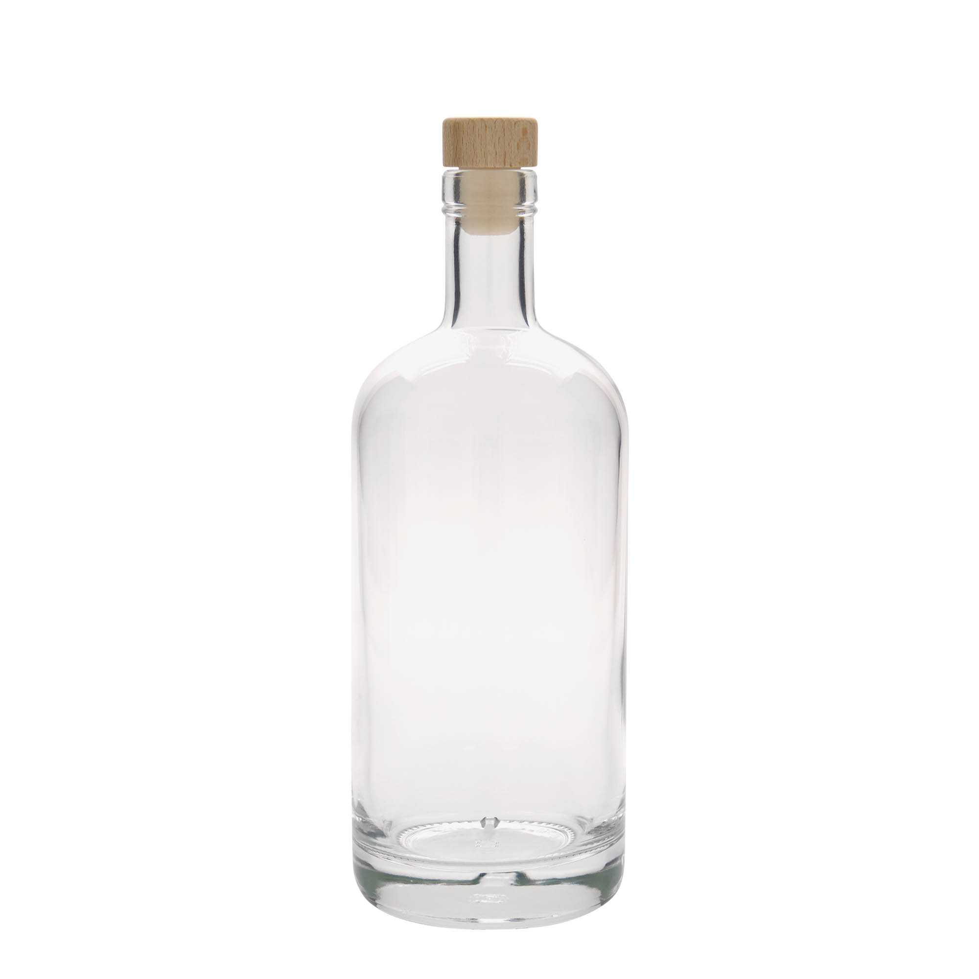 Glazen fles 'Linea Uno', 700 ml, monding: kurk