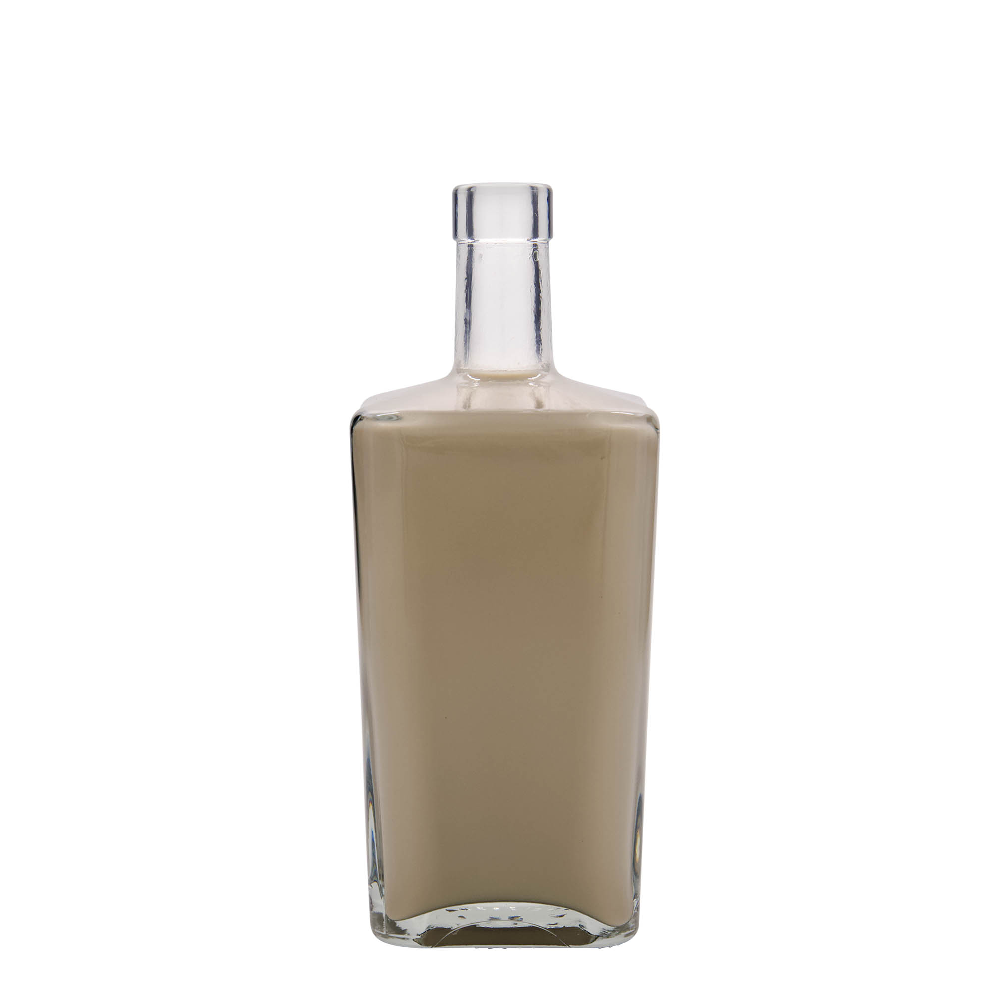 Bouteille en verre 700 ml 'Noël', carrée, bouchage: bouchon Bouteille en verre 700 ml 'Noël', carrée, bouchage: bouchon