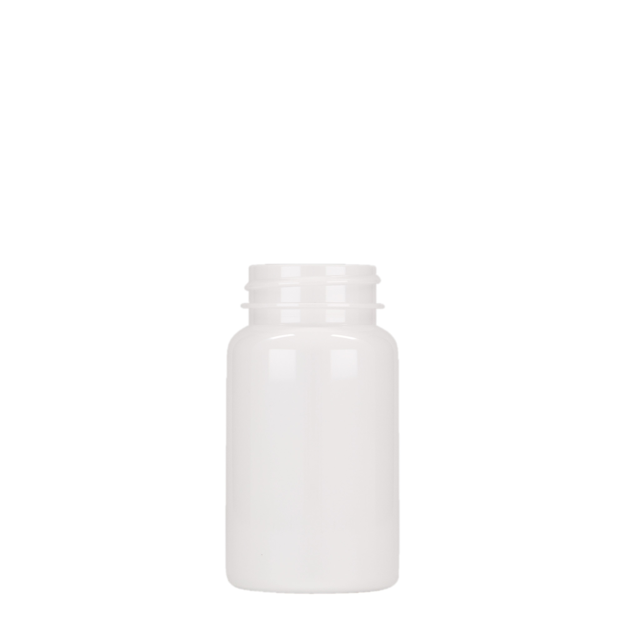 Pet-medicijnpotje, 100 ml, kunststof, wit, monding: 38/400 Pet-medicijnpotje, 100 ml, kunststof, wit, monding: 38/400