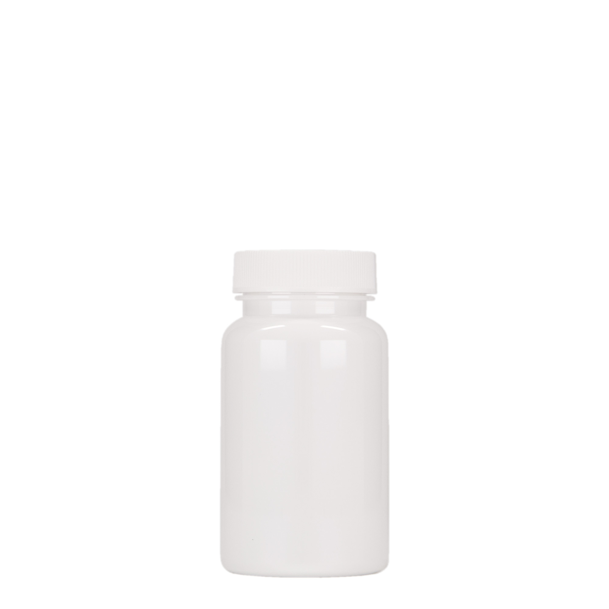 Pet-medicijnpotje, 100 ml, kunststof, wit, monding: 38/400
