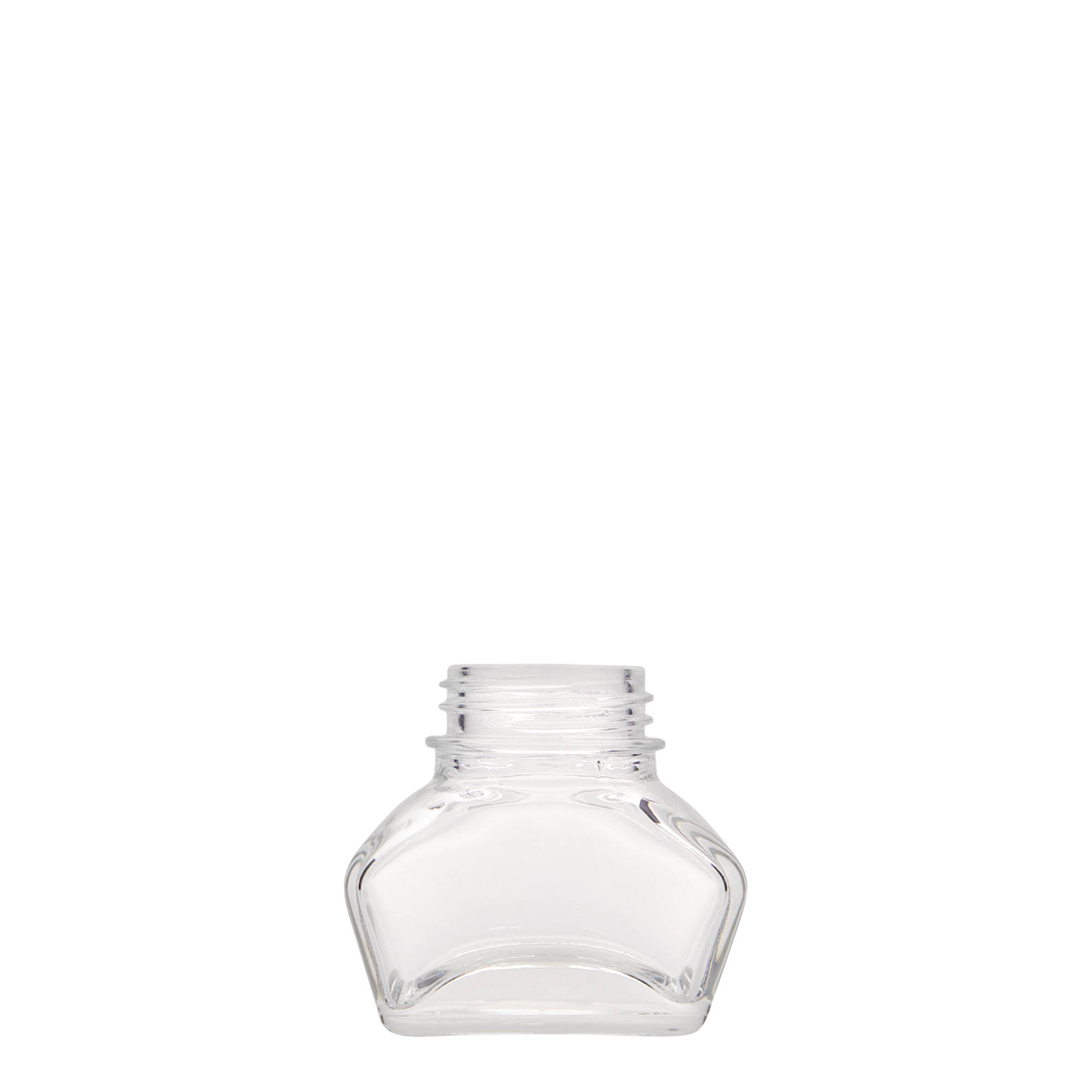 Inktpot, 30 ml, rechthoekig, monding: schroefsluiting Inktpot, 30 ml, rechthoekig, monding: schroefsluiting