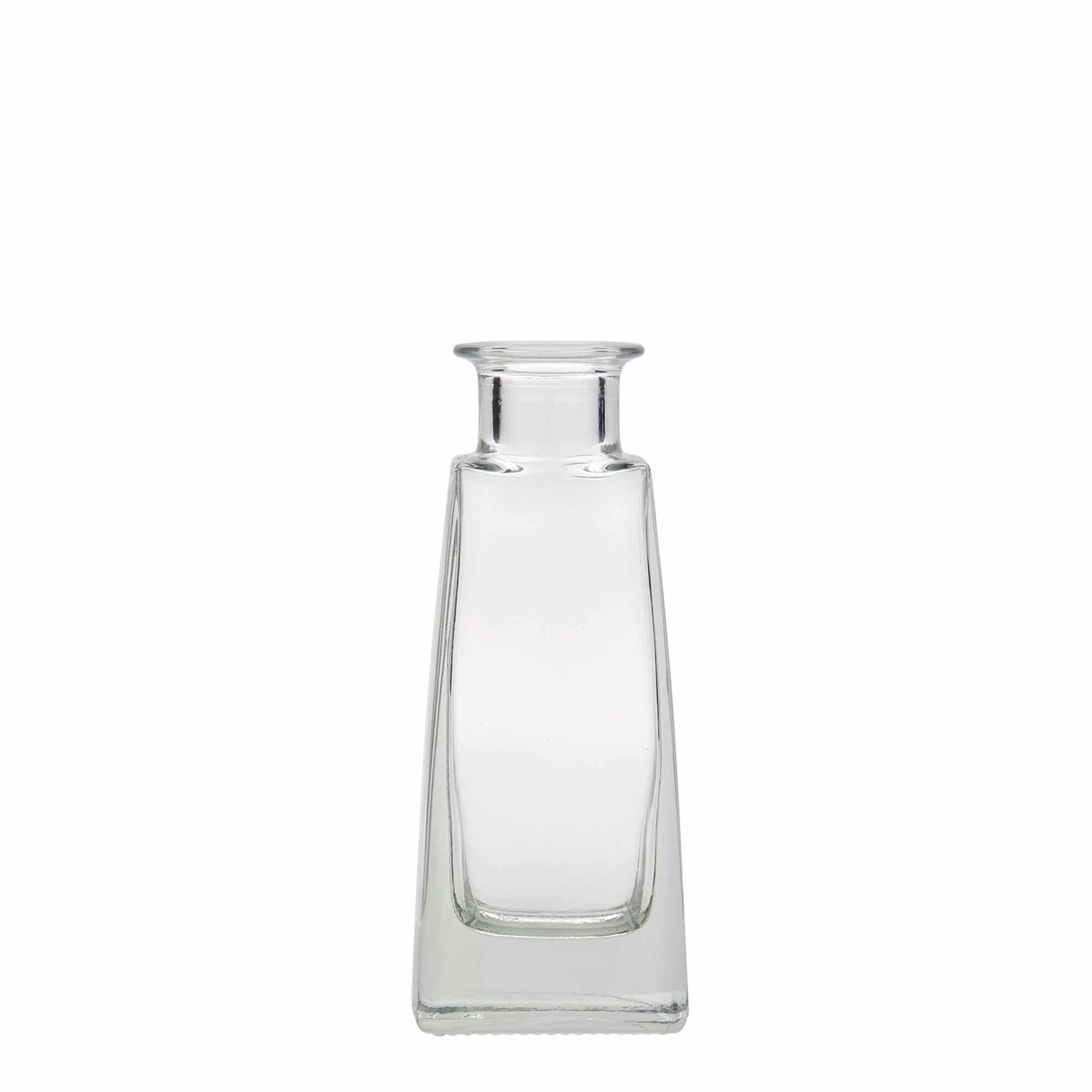 Bouteille en verre 100 ml 'Timmy', rectangulaire, bouchage: bouchon