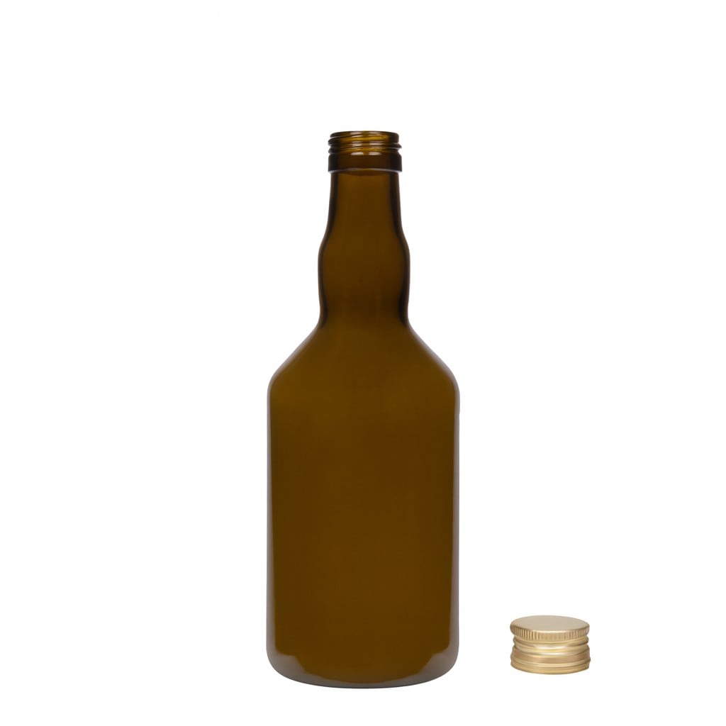 Bouteille en verre 500 ml 'Olona', vert antique, bouchage: PP 31,5