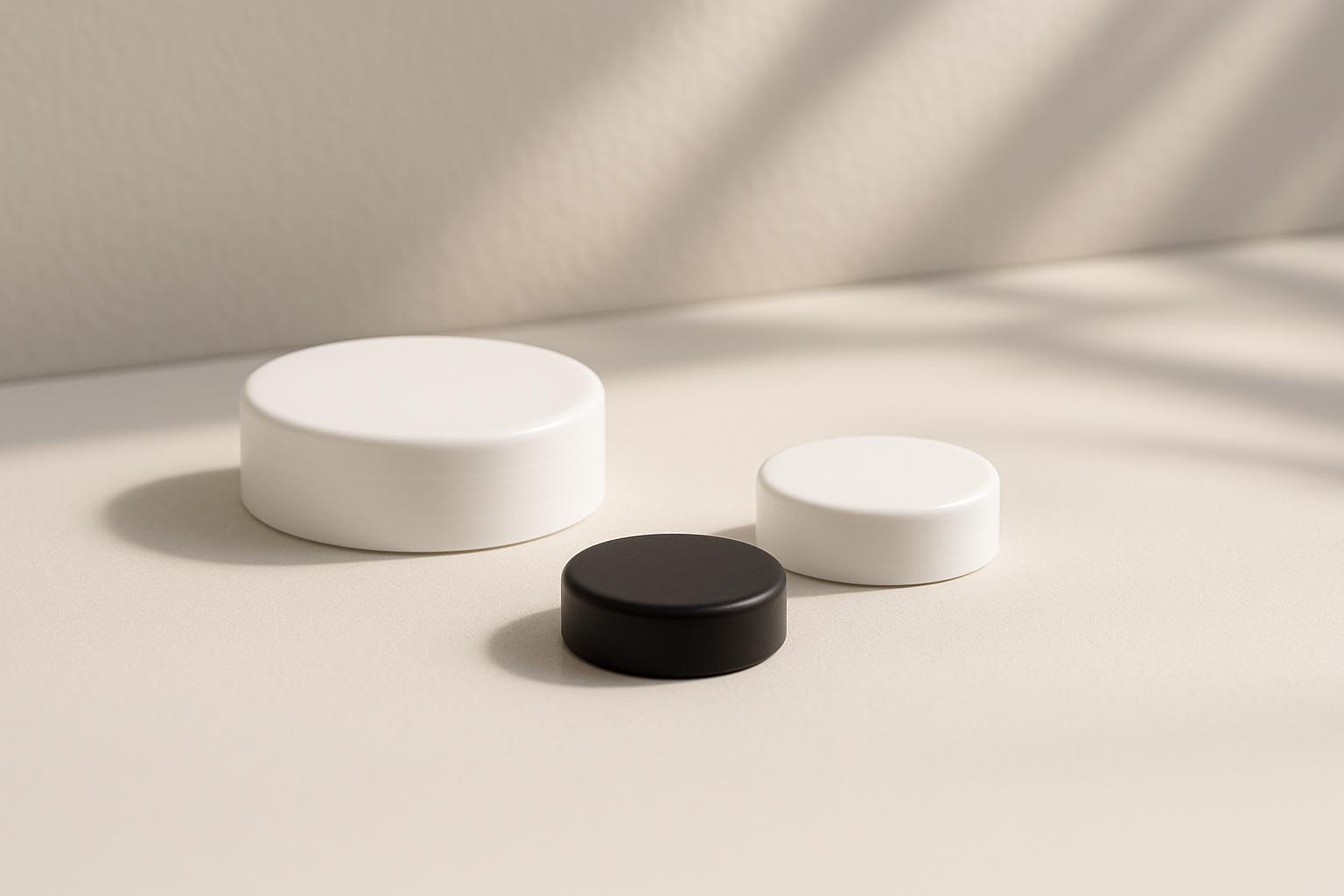 Schroefsluiting voor 'Antonella' 50 ml, PP-kunststof, zwart