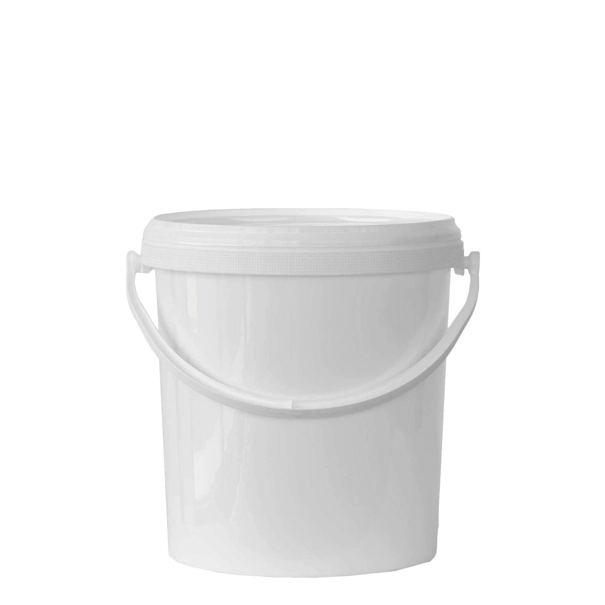 Emmer, 6 l, PP-kunststof, wit Emmer, 6 l, PP-kunststof, wit
