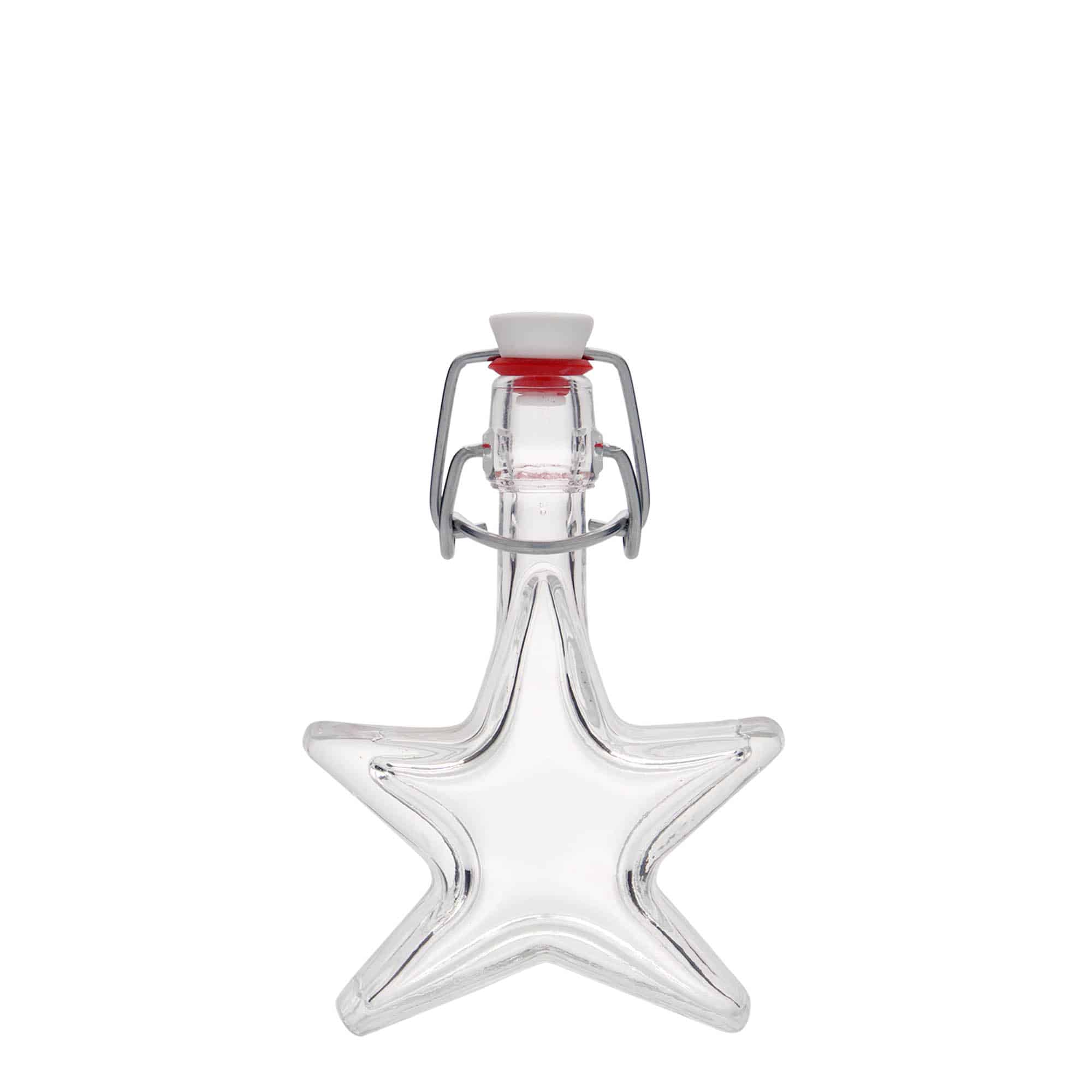 Glazen fles 'Stern', 40 ml, monding: beugelsluiting