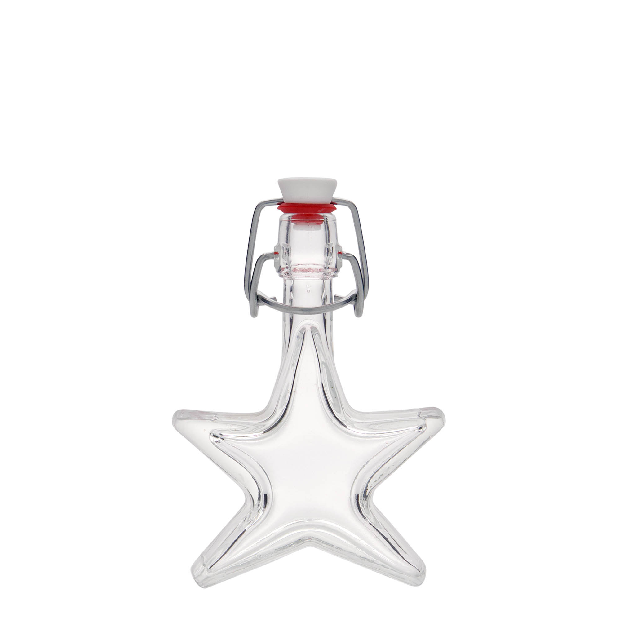 Glazen fles 'Stern', 40 ml, monding: beugelsluiting