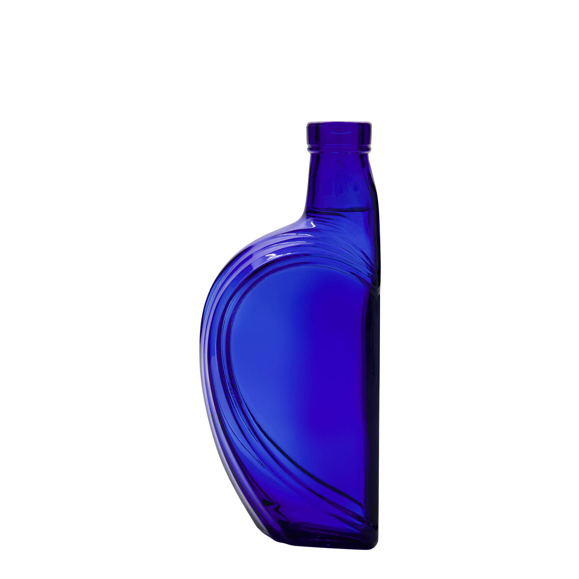 Bouteille en verre 375 ml « Sweethearts », rectangulaire, bleu royal, bouchage: bouchon
