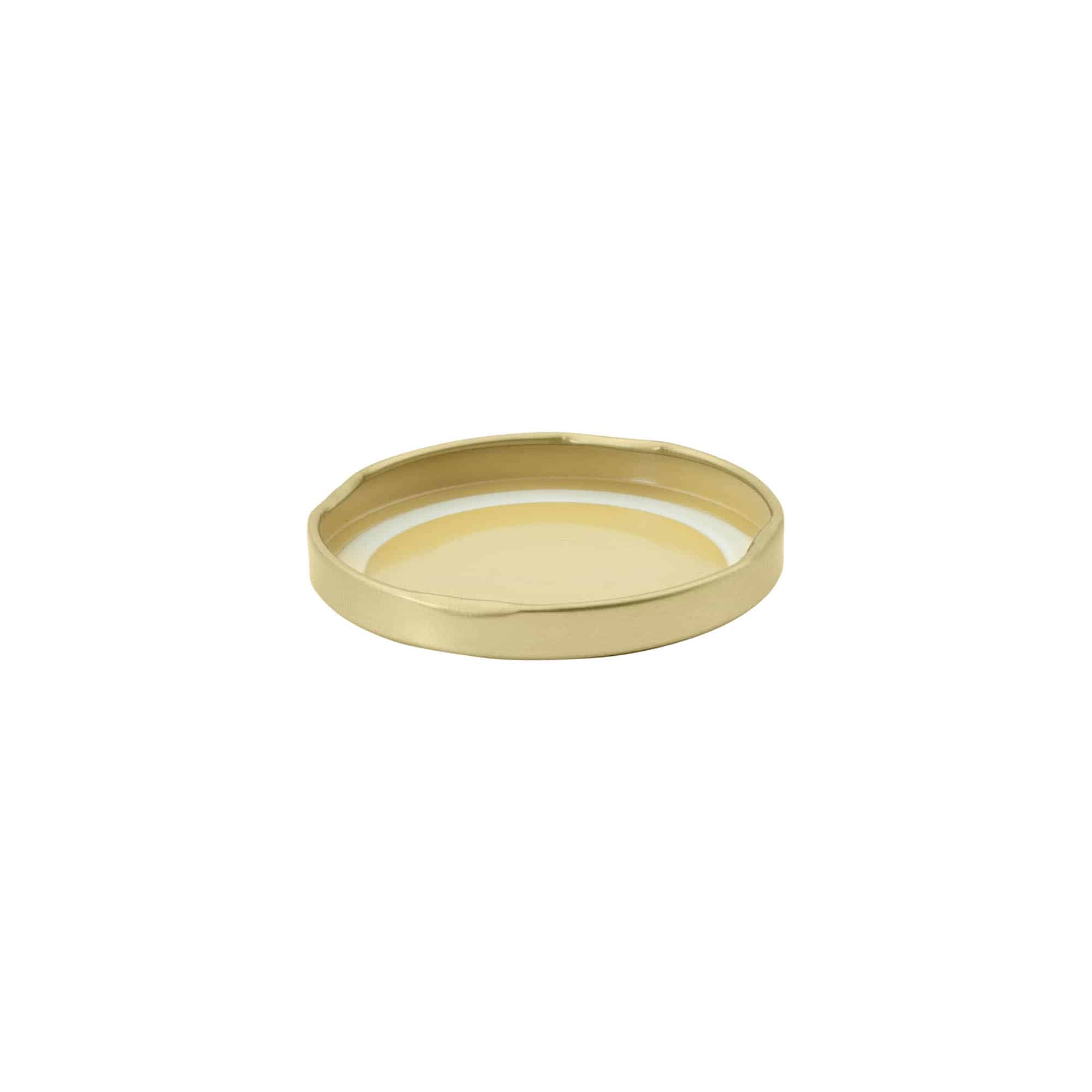 Couvercle Twist-Off, fer blanc, doré, pour bouchage: TO 66