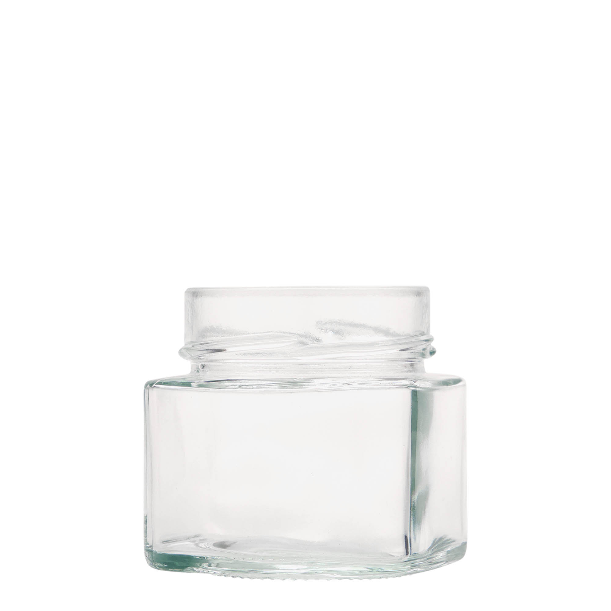 Vierkante pot 'Kimba', 212 ml, monding: extra-deep-twist-off (EDTO 70)