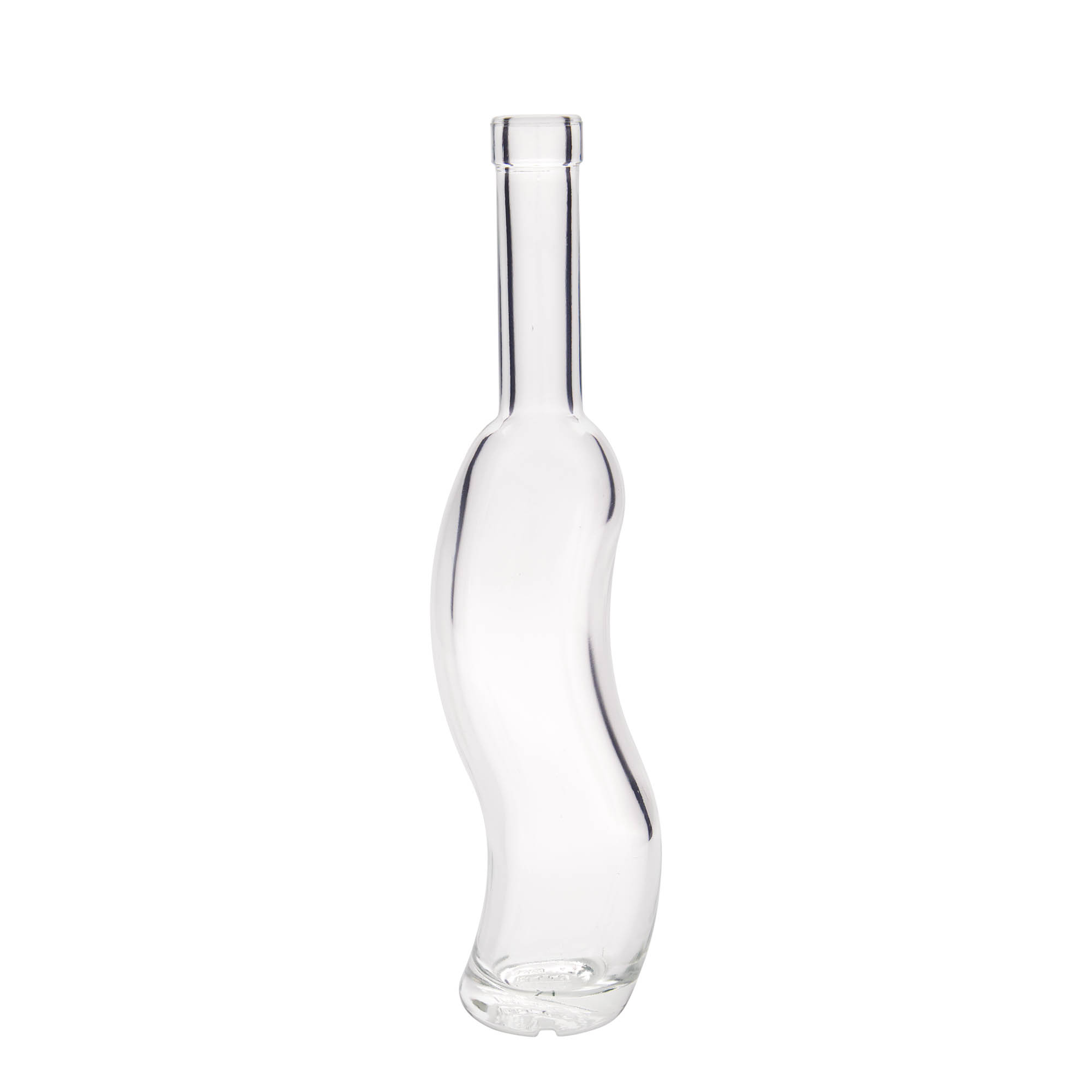 Bouteille en verre 350 ml 'La-Ola', semi-ronde, bouchage: bouchon Bouteille en verre 350 ml 'La-Ola', semi-ronde, bouchage: bouchon