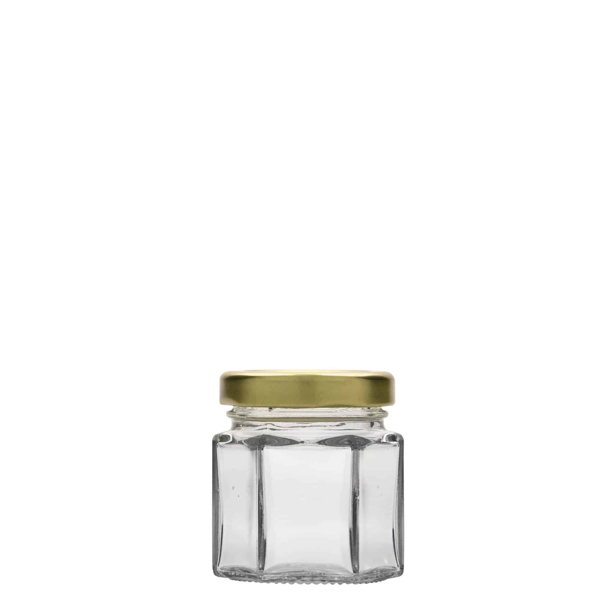 Bocal hexagonal 47 ml, bouchage: Twist-Off (TO 43)