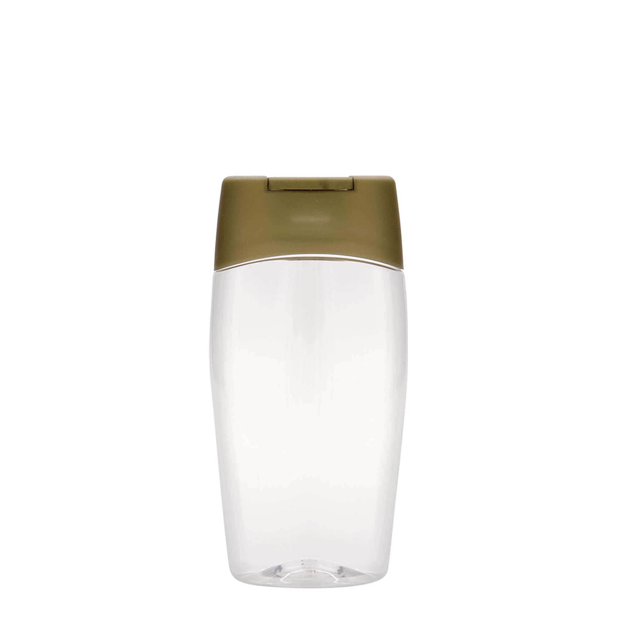 Bouteille en PET 200 ml 'Squeeze', ovale, plastique