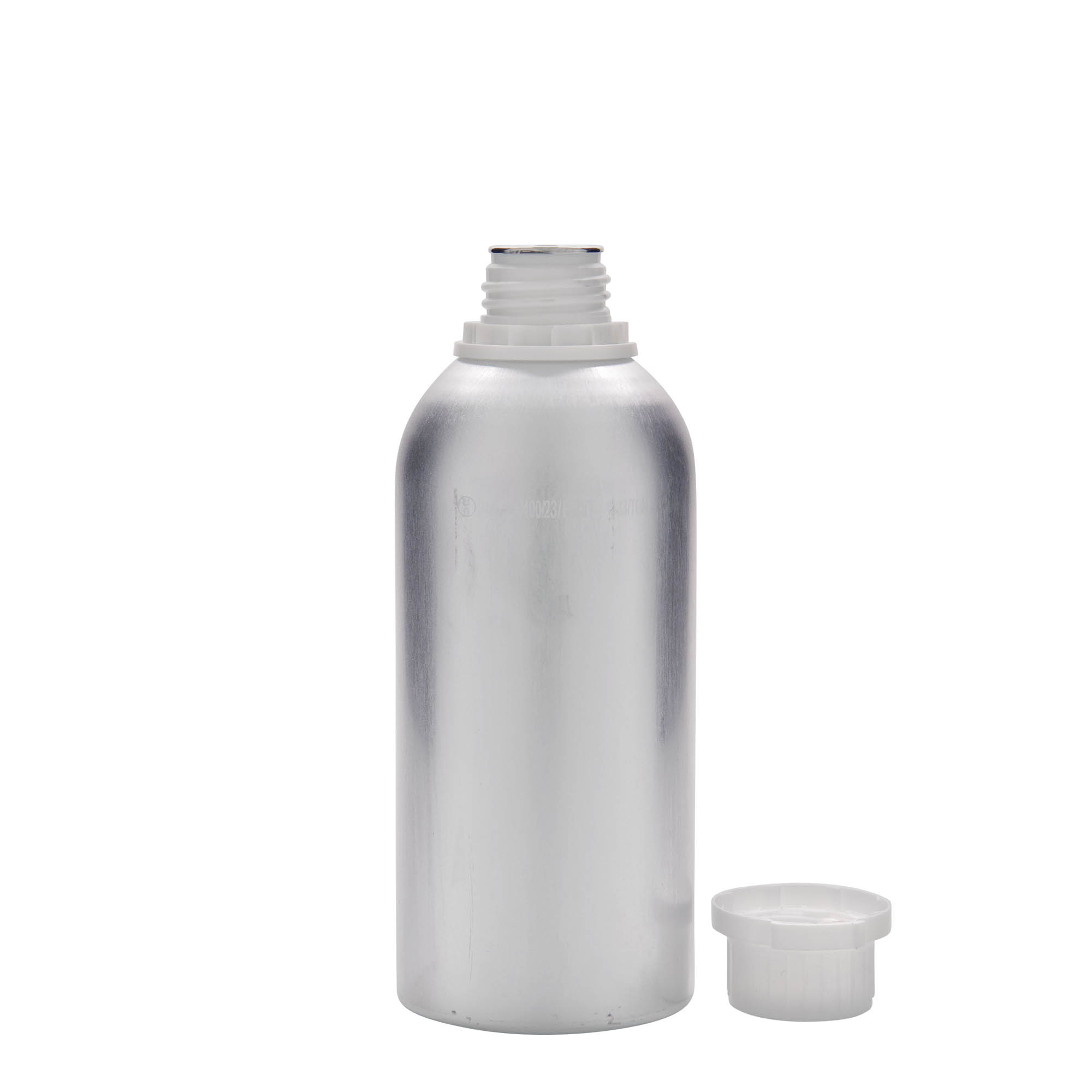 Aluminium fles, 625 ml, metaal, zilver, monding: DIN 32 Aluminium fles, 625 ml, metaal, zilver, monding: DIN 32