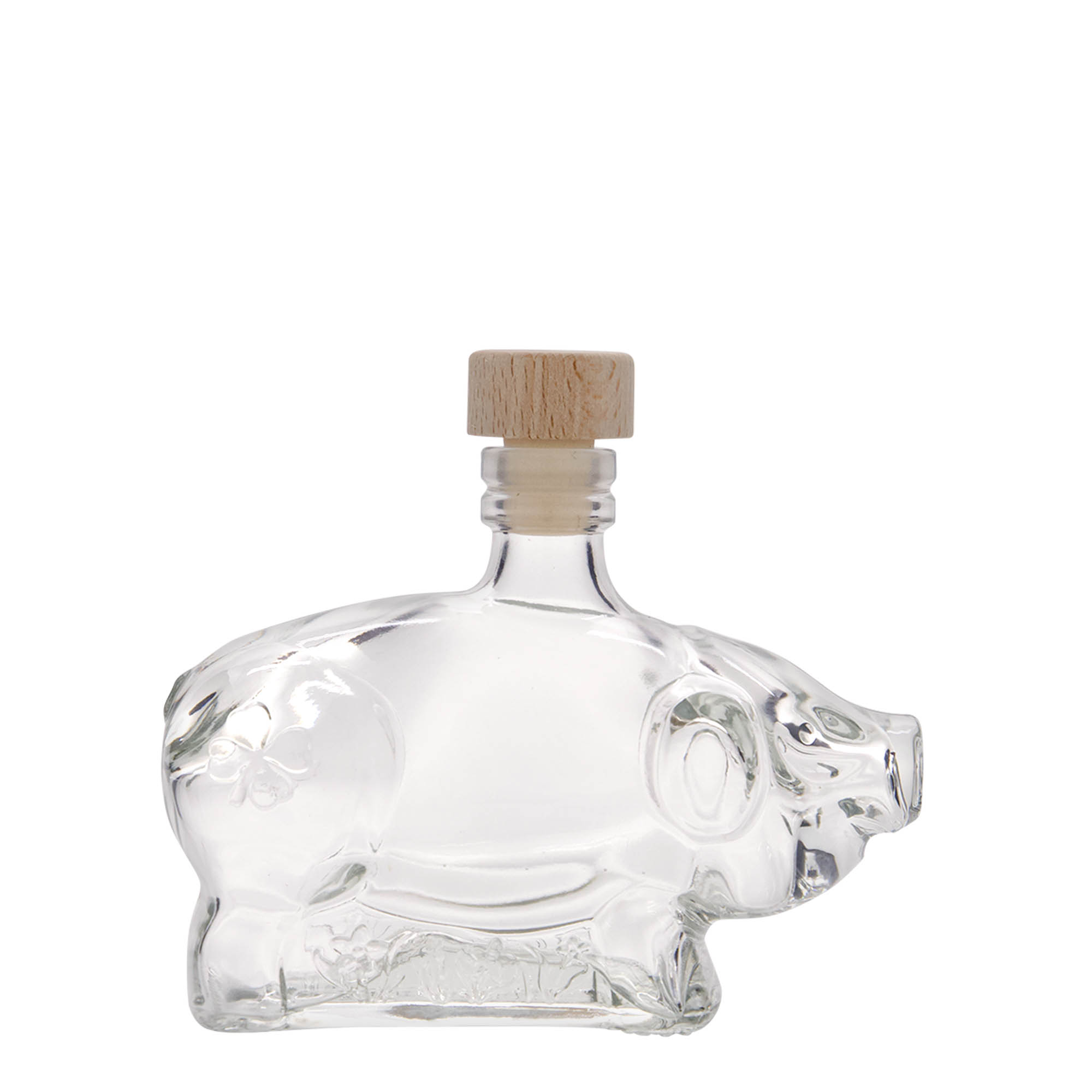 Bouteille en verre 200 ml 'Cochon porte-bonheur', bouchage: bouchon Bouteille en verre 200 ml 'Cochon porte-bonheur', bouchage: bouchon