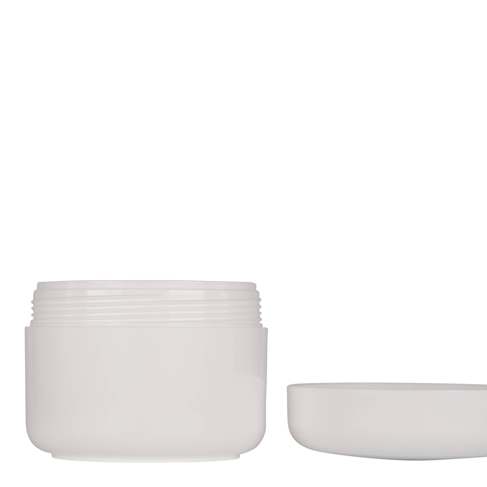 Boîte en plastique 200 ml 'Bianca', PP, blanche, bouchage: Bougage à vis
