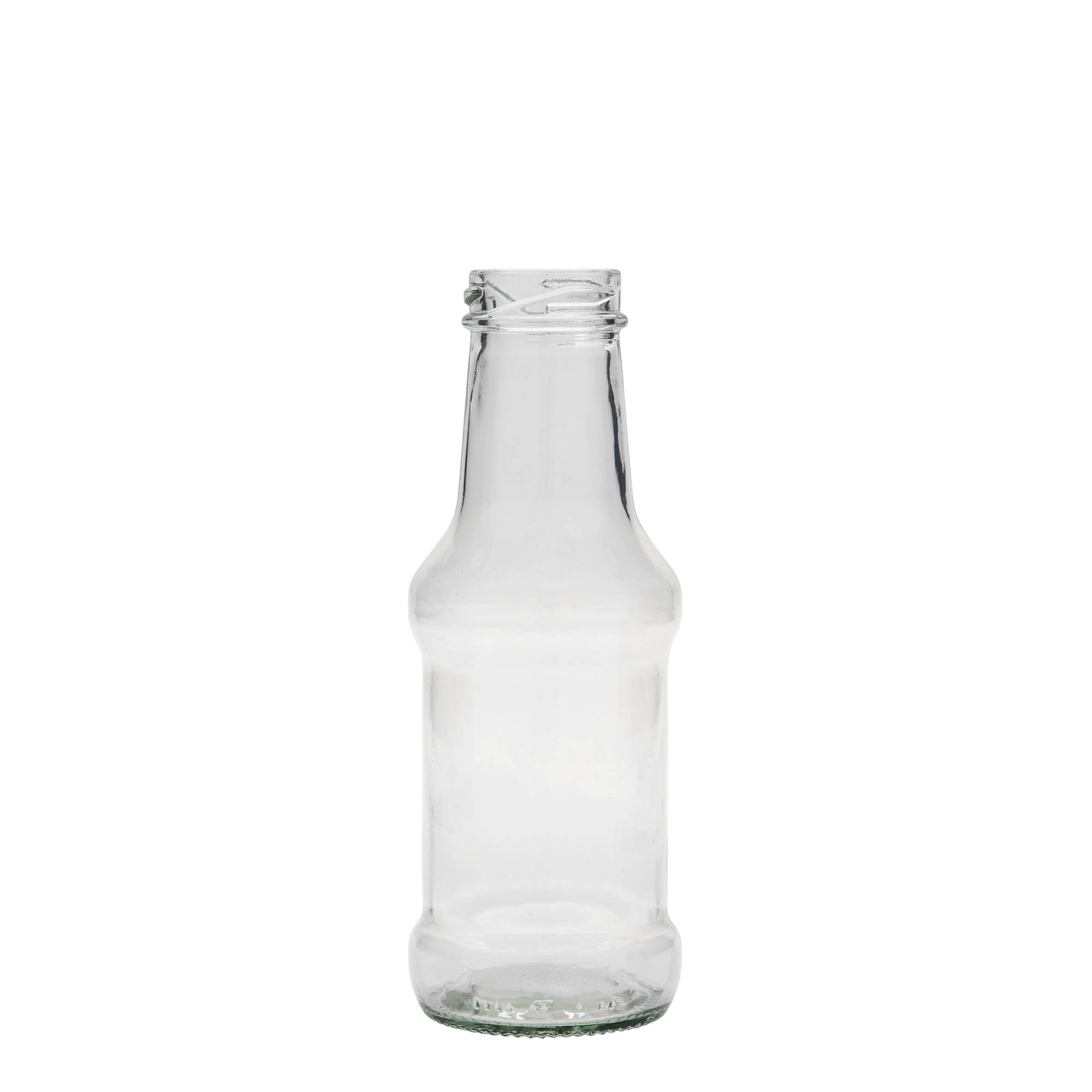 Flacon à sauce 250 ml, verre, bouchage: Twist-Off (TO 38) Flacon à sauce 250 ml, verre, bouchage: Twist-Off (TO 38)