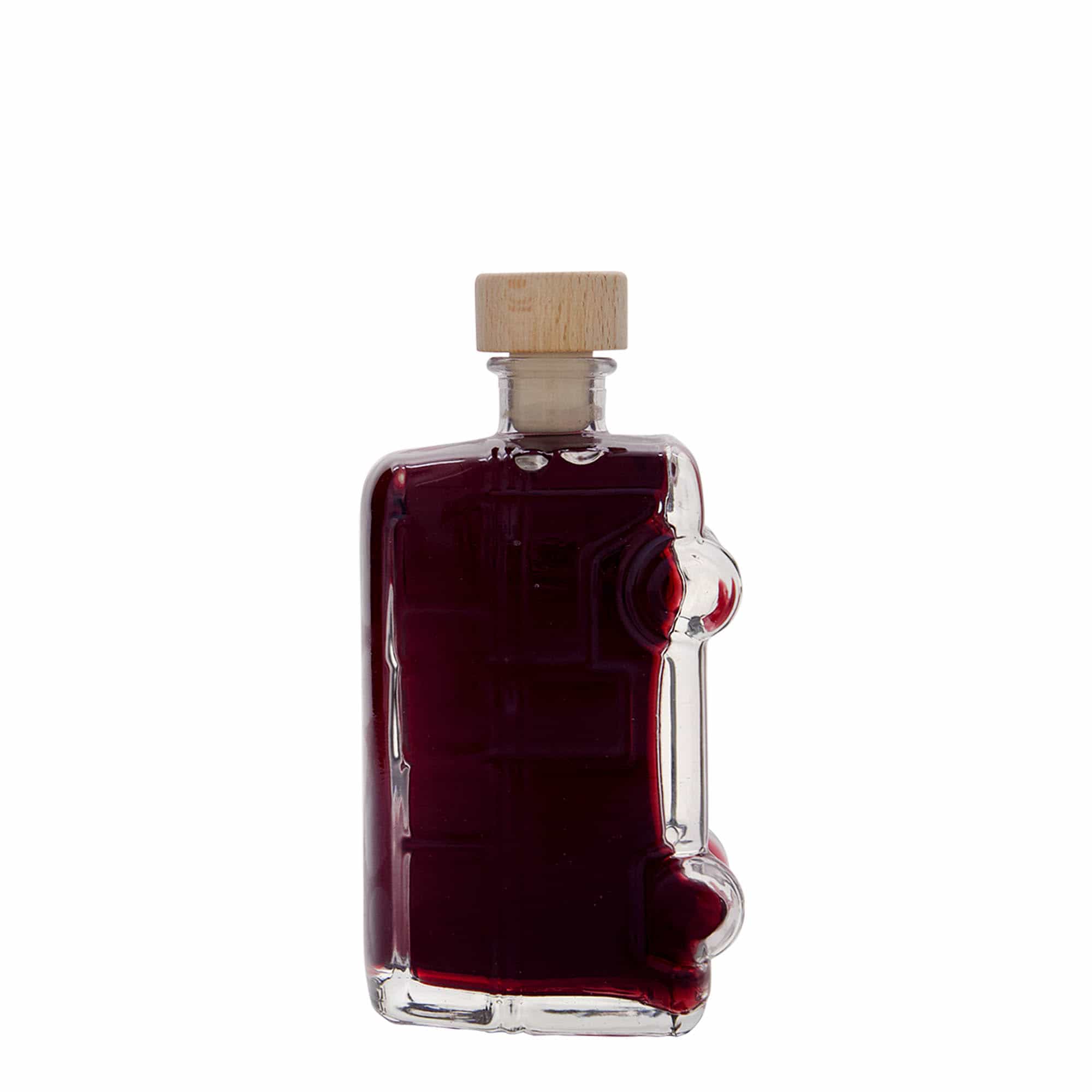 Glazen fles 'Hippiebus', 200 ml, monding: kurk