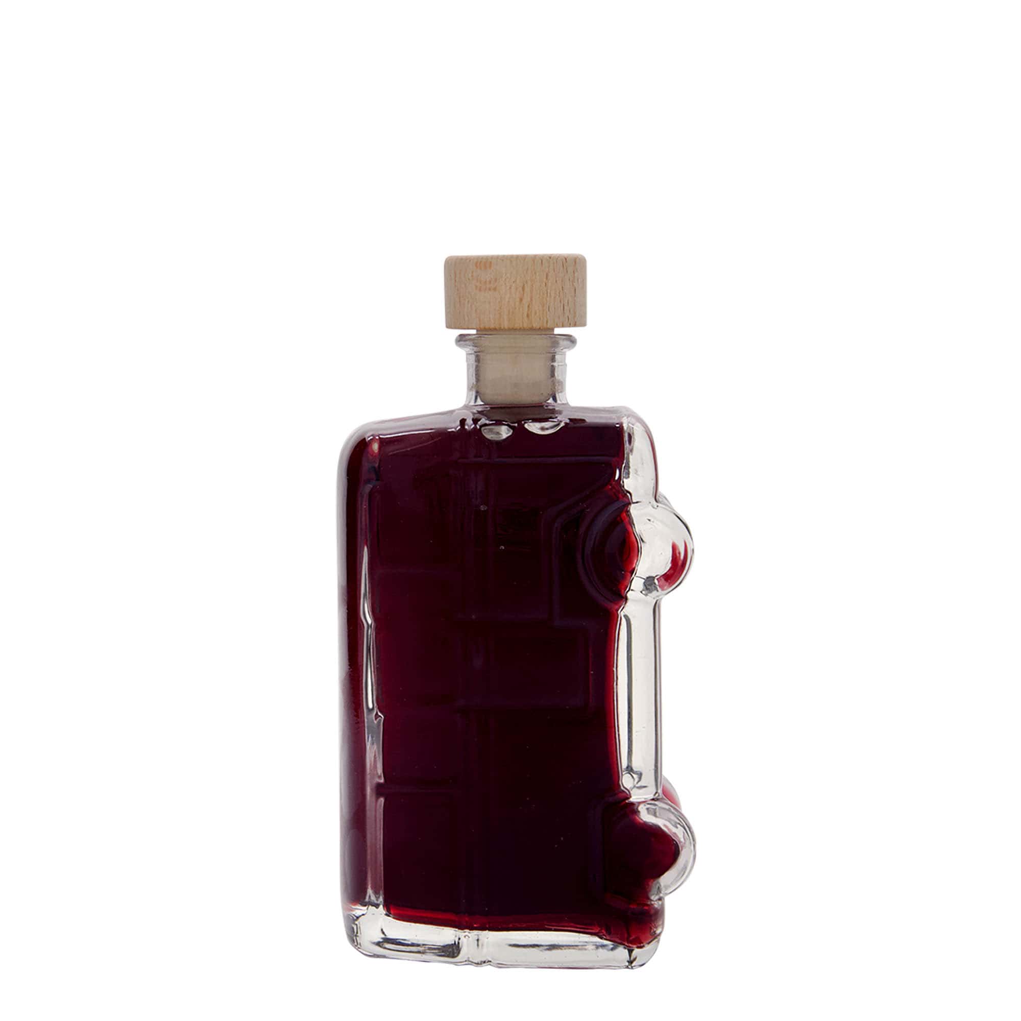 Glazen fles 'Hippiebus', 200 ml, monding: kurk