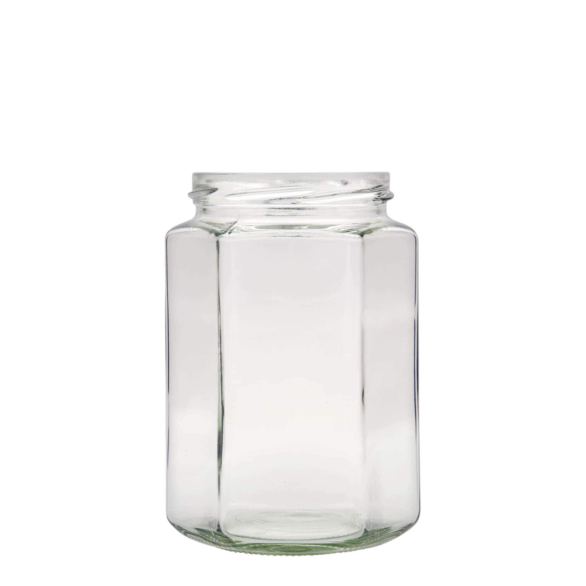 Bocal hexagonal 770 ml, bouchage: Twist-Off (TO 82) Bocal hexagonal 770 ml, bouchage: Twist-Off (TO 82)