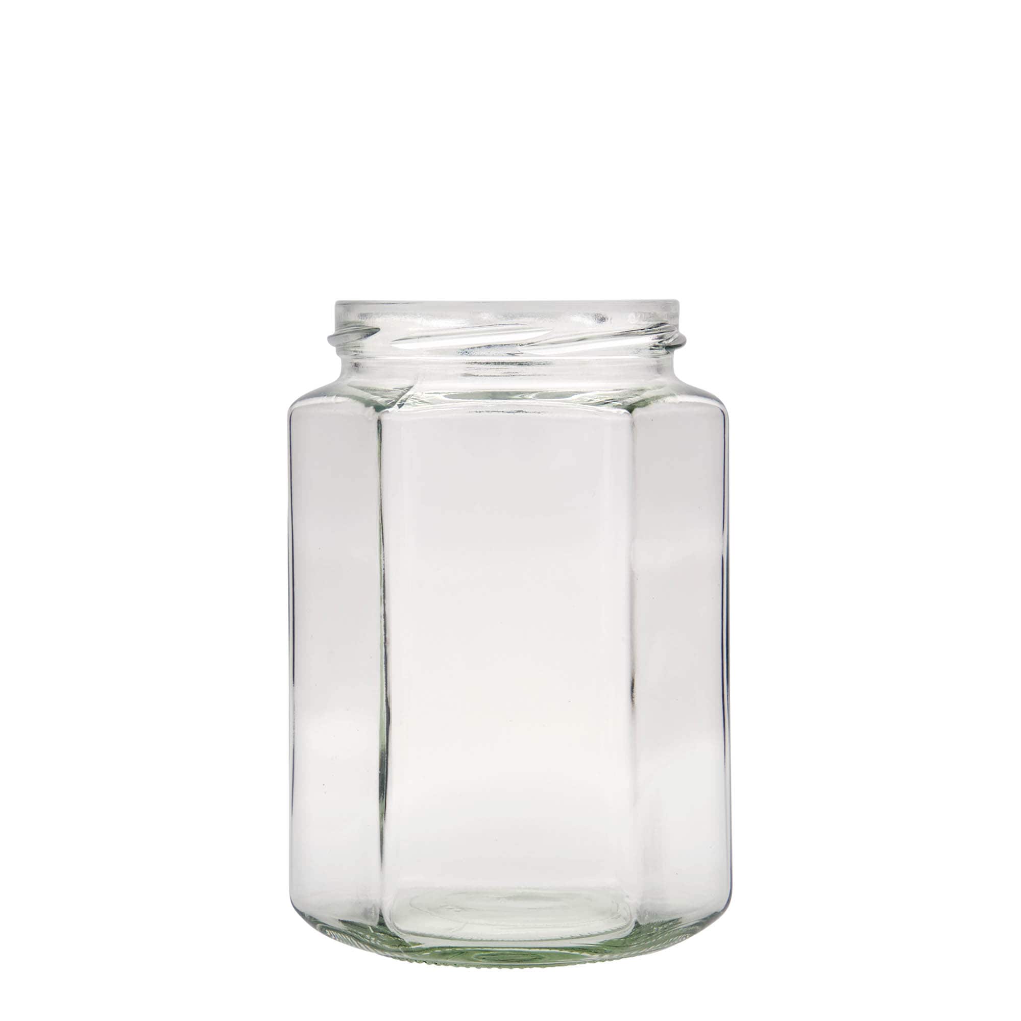 Bocal hexagonal 770 ml, bouchage: Twist-Off (TO 82)