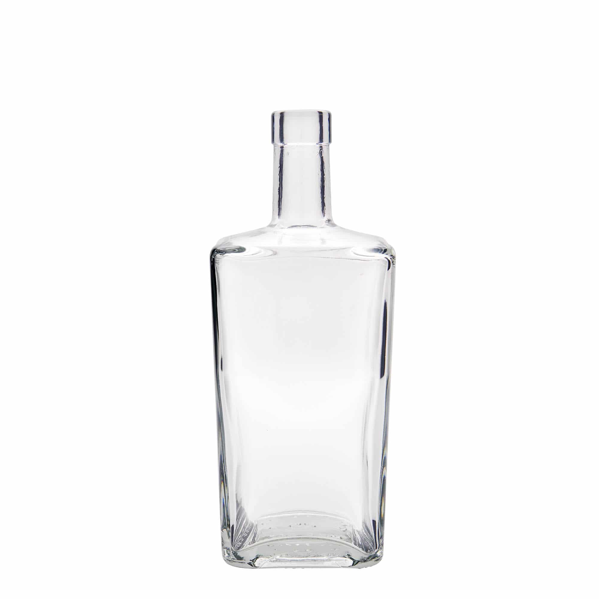 Glazen fles 'Noel', 700 ml, vierkant, monding: kurk Glazen fles 'Noel', 700 ml, vierkant, monding: kurk