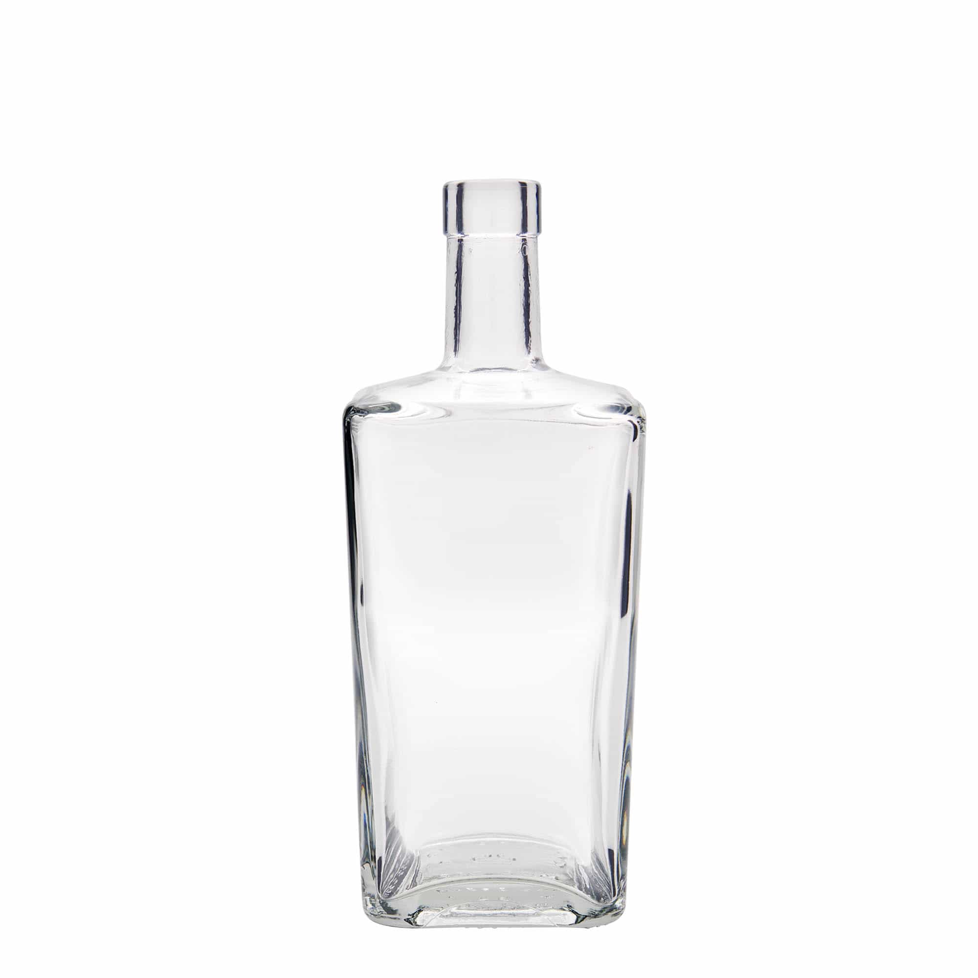 Glazen fles 'Noel', 700 ml, vierkant, monding: kurk