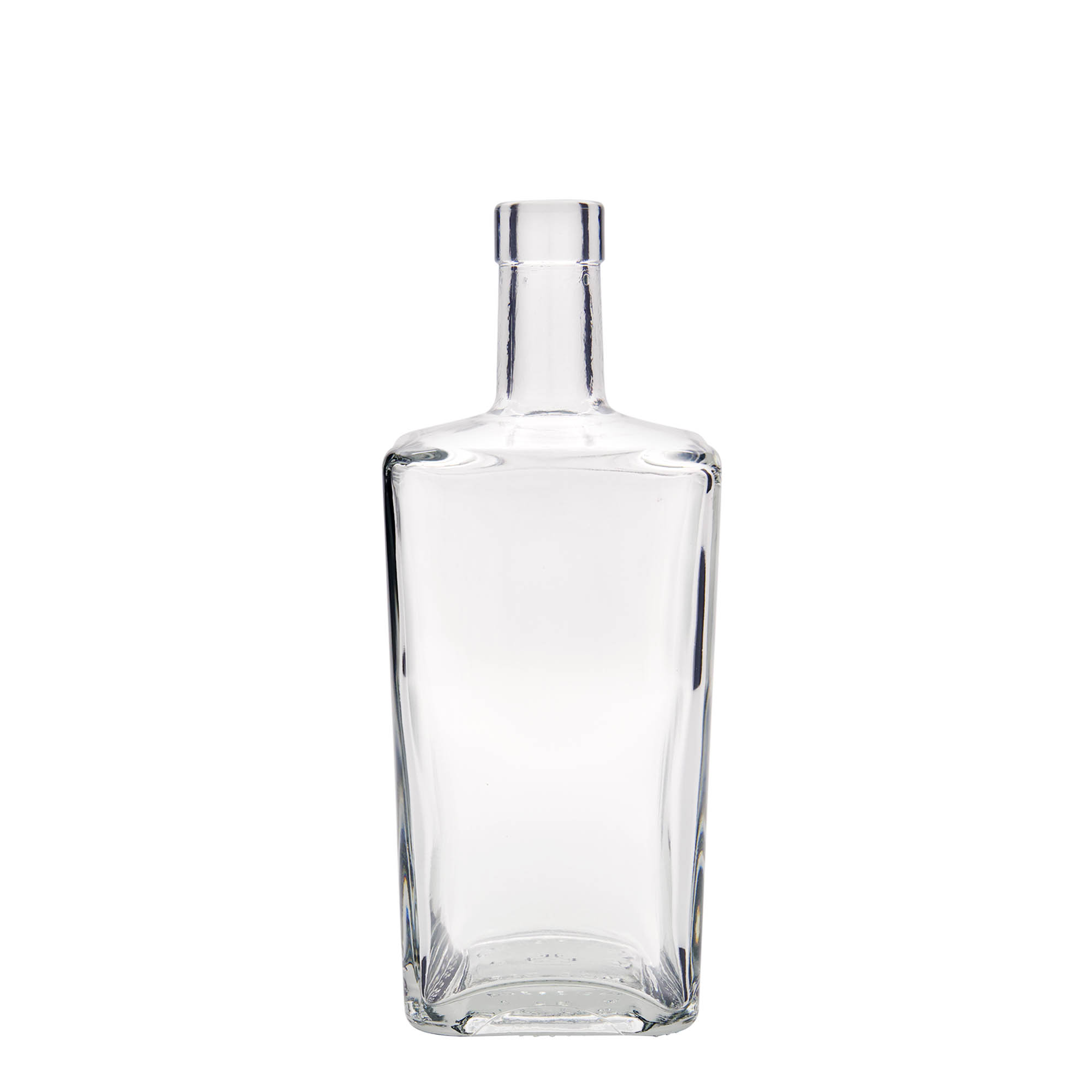 Bouteille en verre 700 ml 'Noël', carrée, bouchage: bouchon