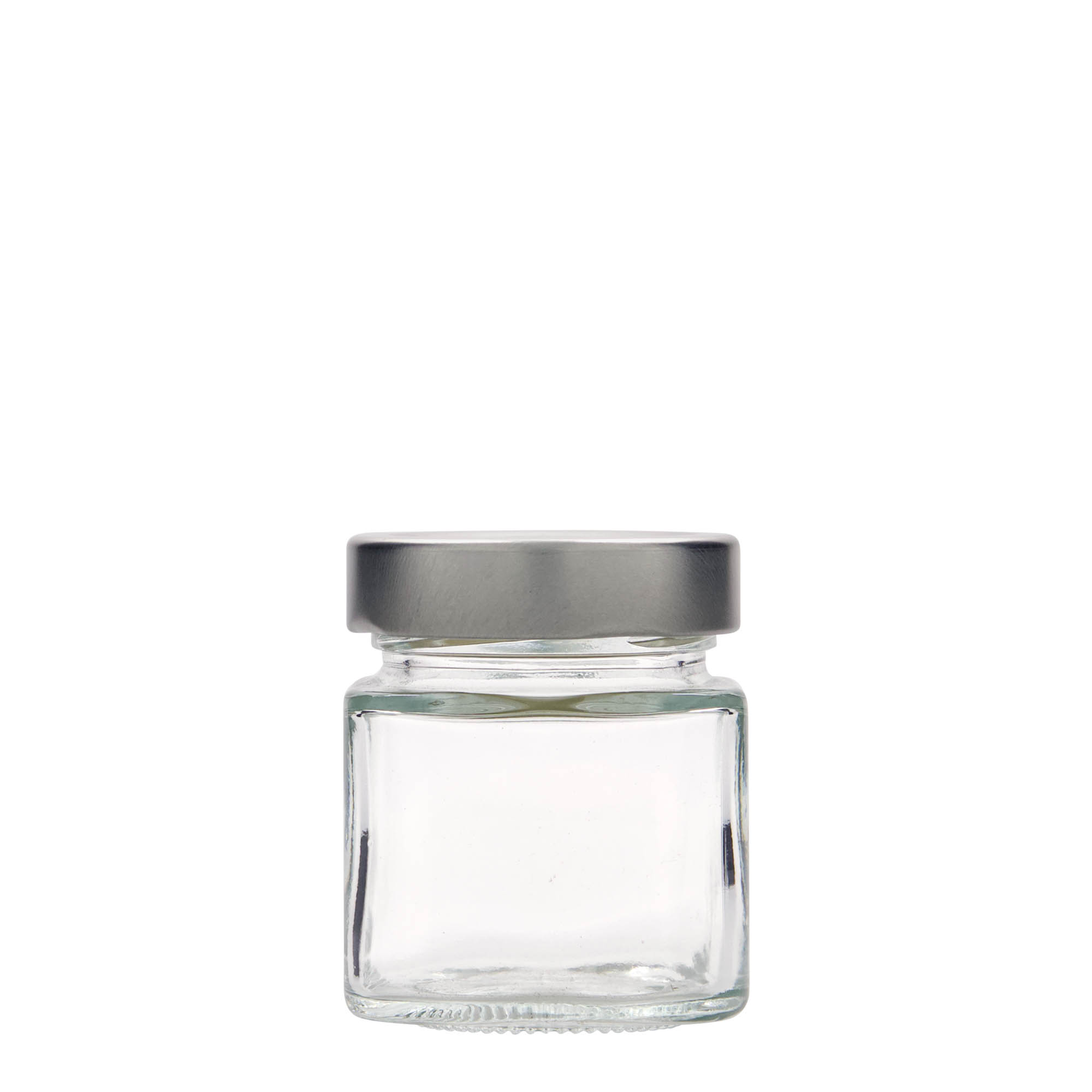 Bocal carré 156 ml 'Funny', bouchage: Deep-Twist-Off (DTO 58)