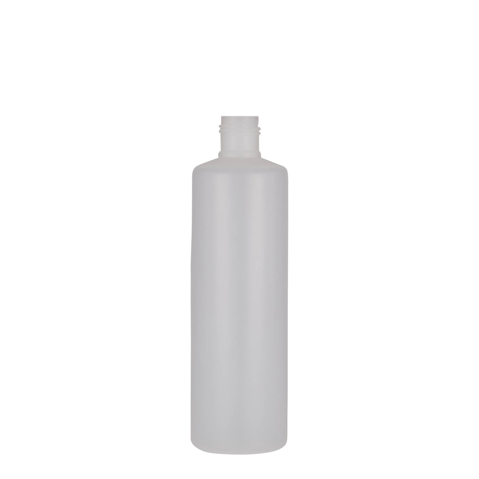 Bouteille ronde 250 ml, plastique PE, nature, bouchage: Bougage à vis