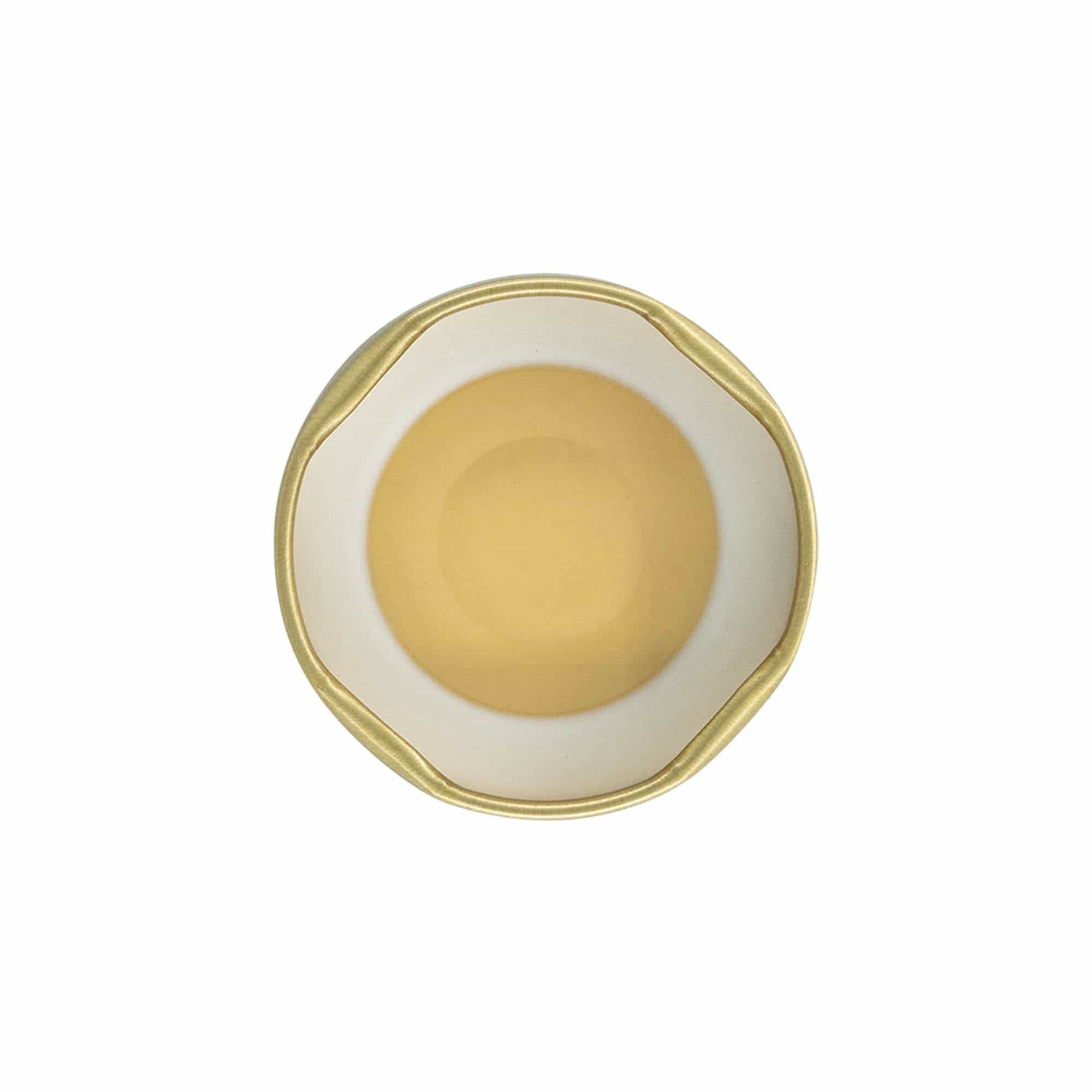 Twist-off-deksel, blik, steriliseerbaar, goud, voor monding: TO 43