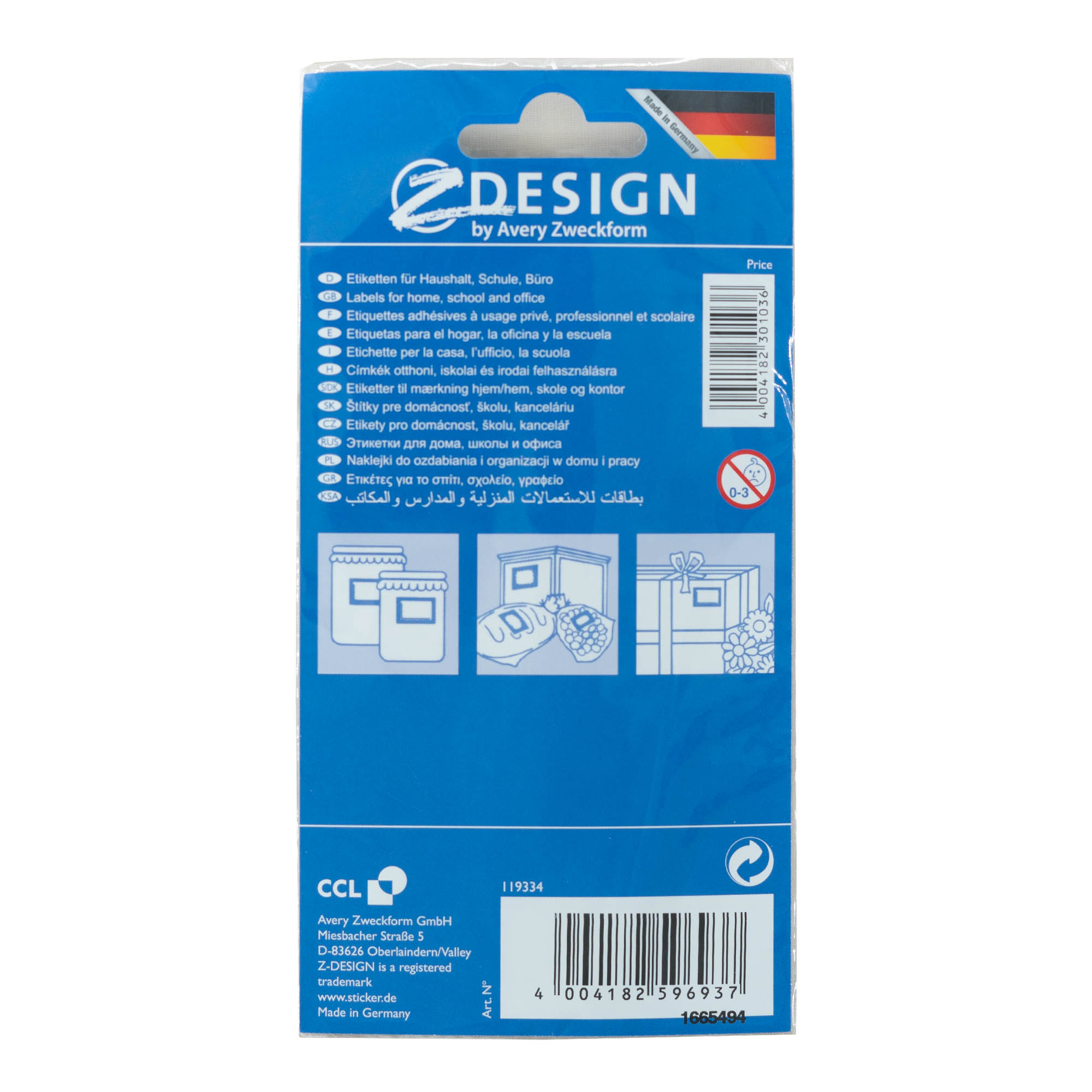 Zweckform etiketten 'Fruitrand', rechthoekig, papier, meerkleurig Zweckform etiketten 'Fruitrand', rechthoekig, papier, meerkleurig