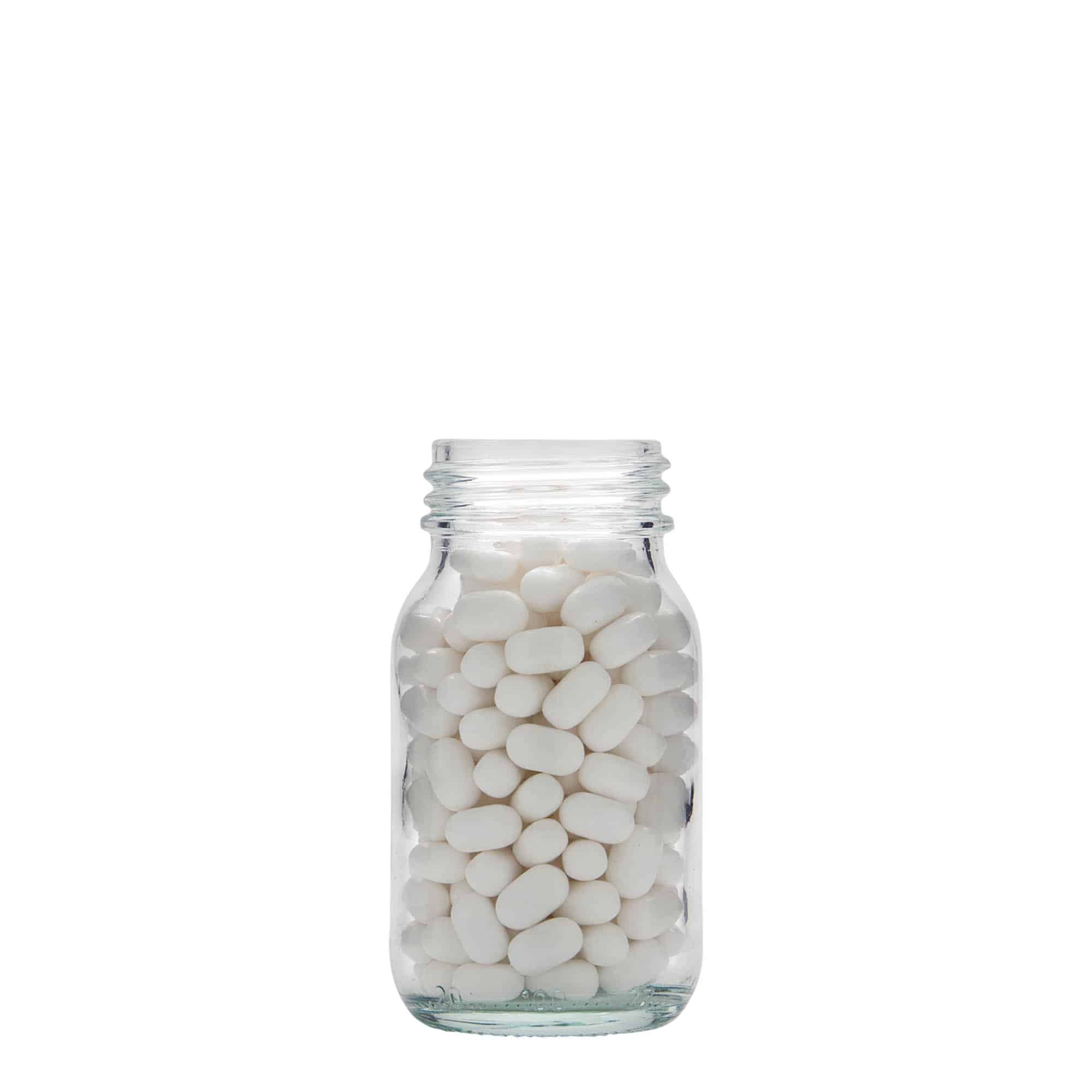 Pot met brede hals, 100 ml, monding: DIN 40 Pot met brede hals, 100 ml, monding: DIN 40
