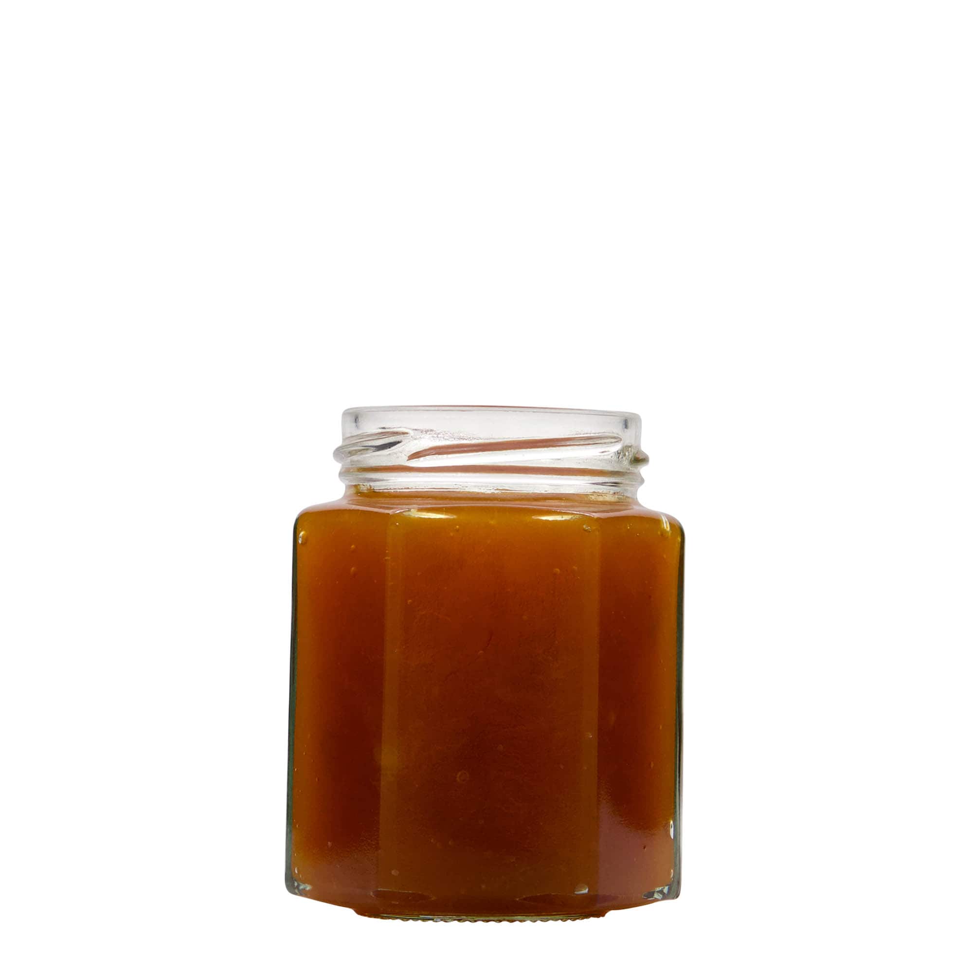 Bocal hexagonal 196 ml, bouchage: Twist-Off (TO 58)