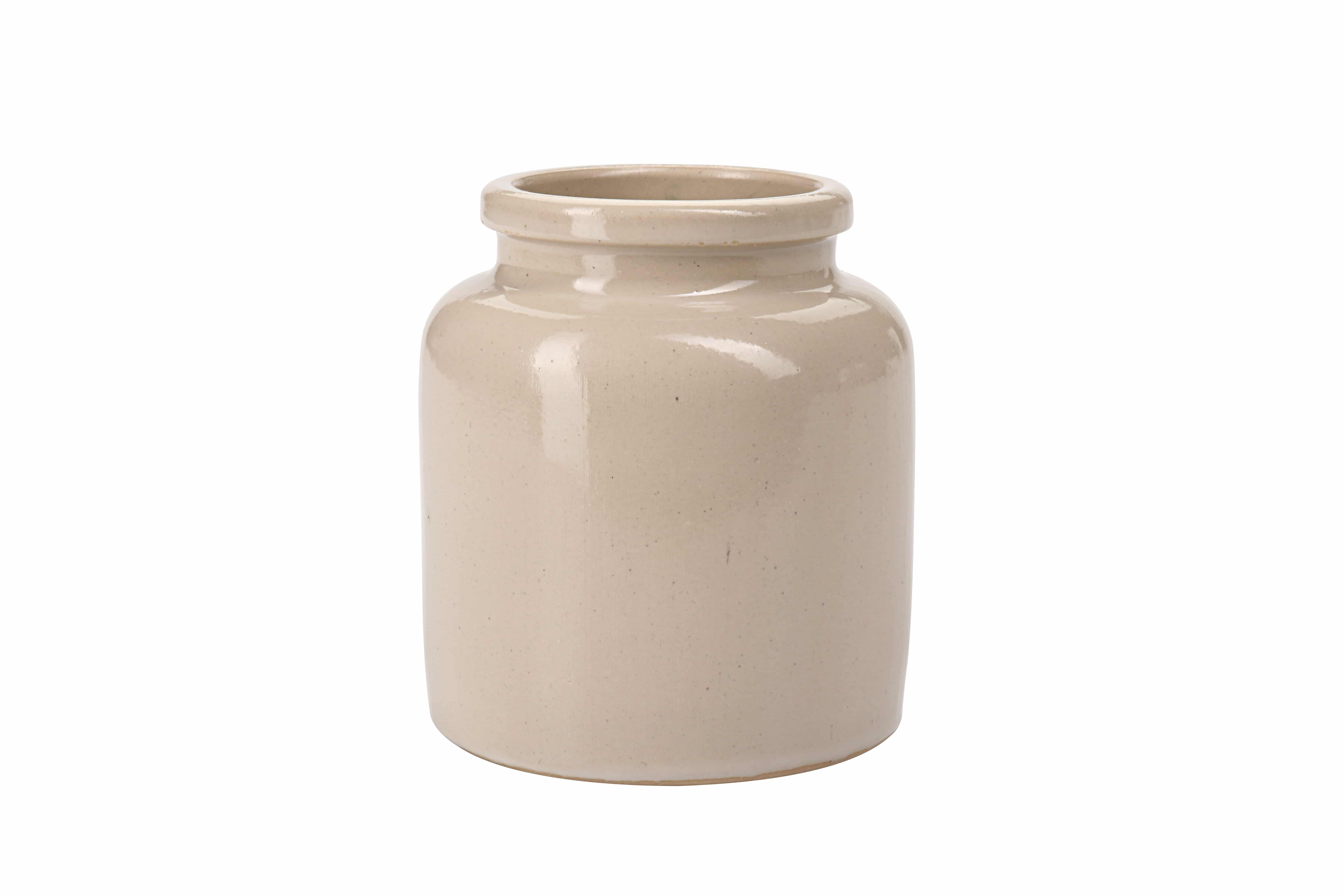 Pot en grès 270 ml, céramique, beige, bouchage: couvercle cloche Pot en grès 270 ml, céramique, beige, bouchage: couvercle cloche