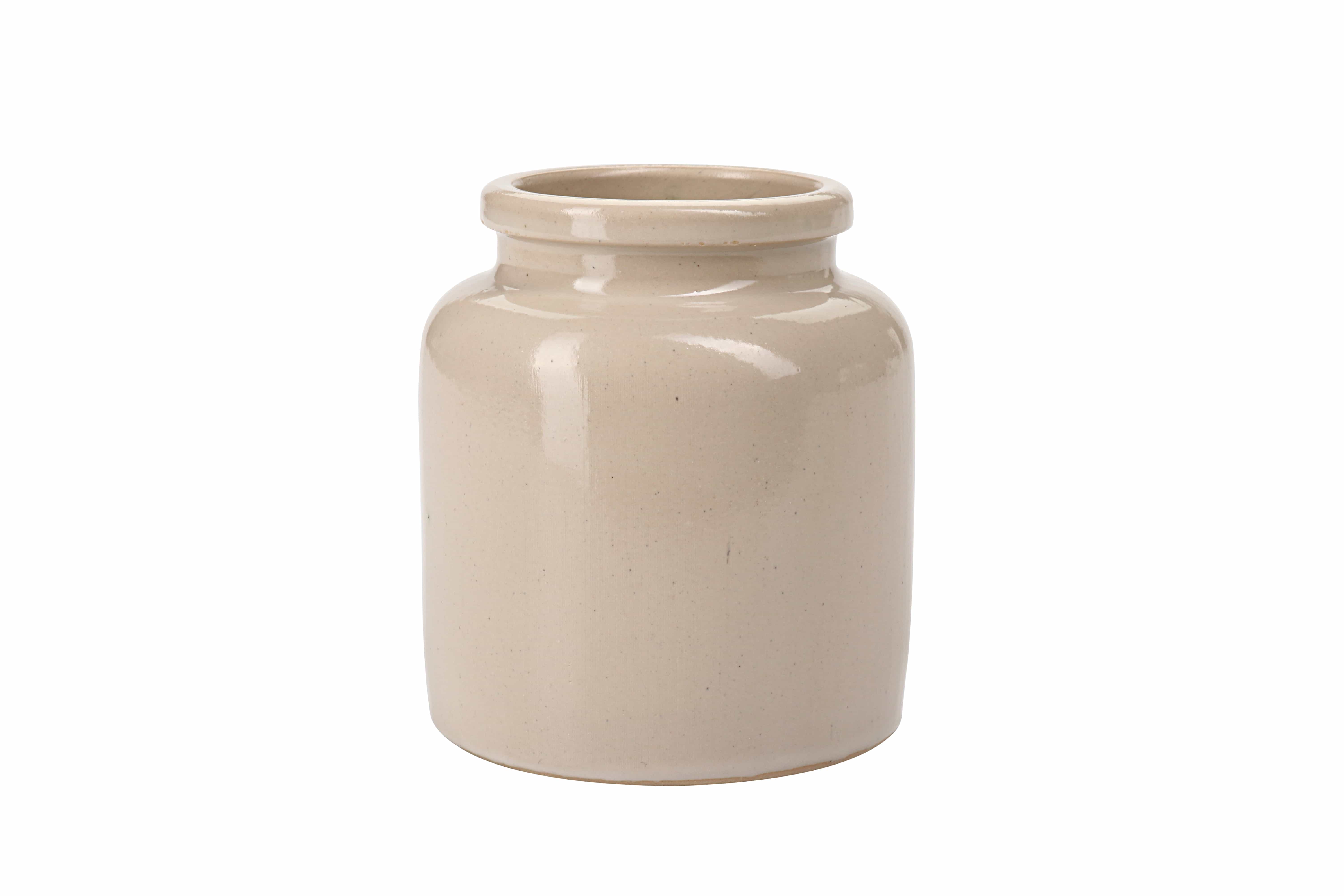 Pot en grès 270 ml, céramique, beige, bouchage: couvercle cloche