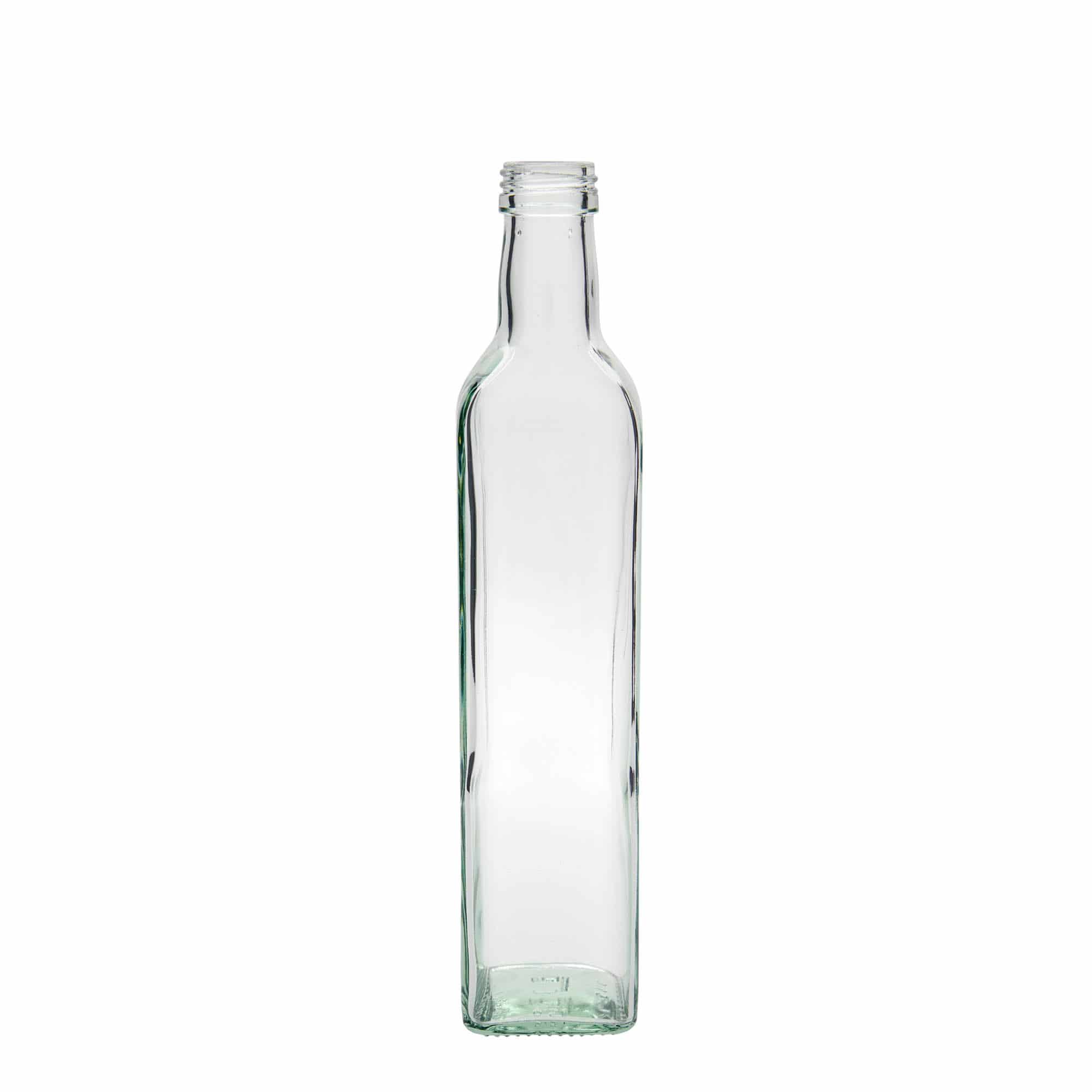 Bouteille en verre 500 ml 'Marasca', carrée, bouchage: PP 31,5 Bouteille en verre 500 ml 'Marasca', carrée, bouchage: PP 31,5