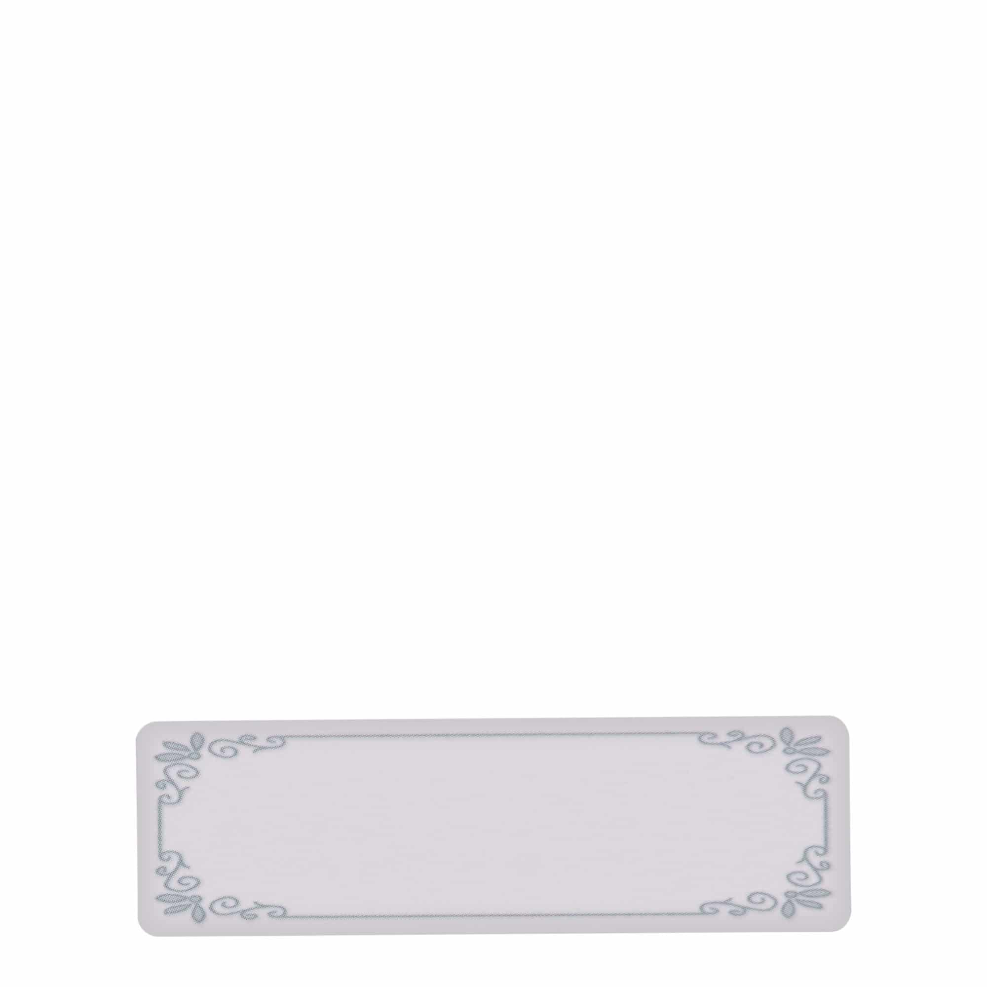 Étiquettes usage spécial 'Cadre bleu', rectangulaire, papier, blanc-bleu