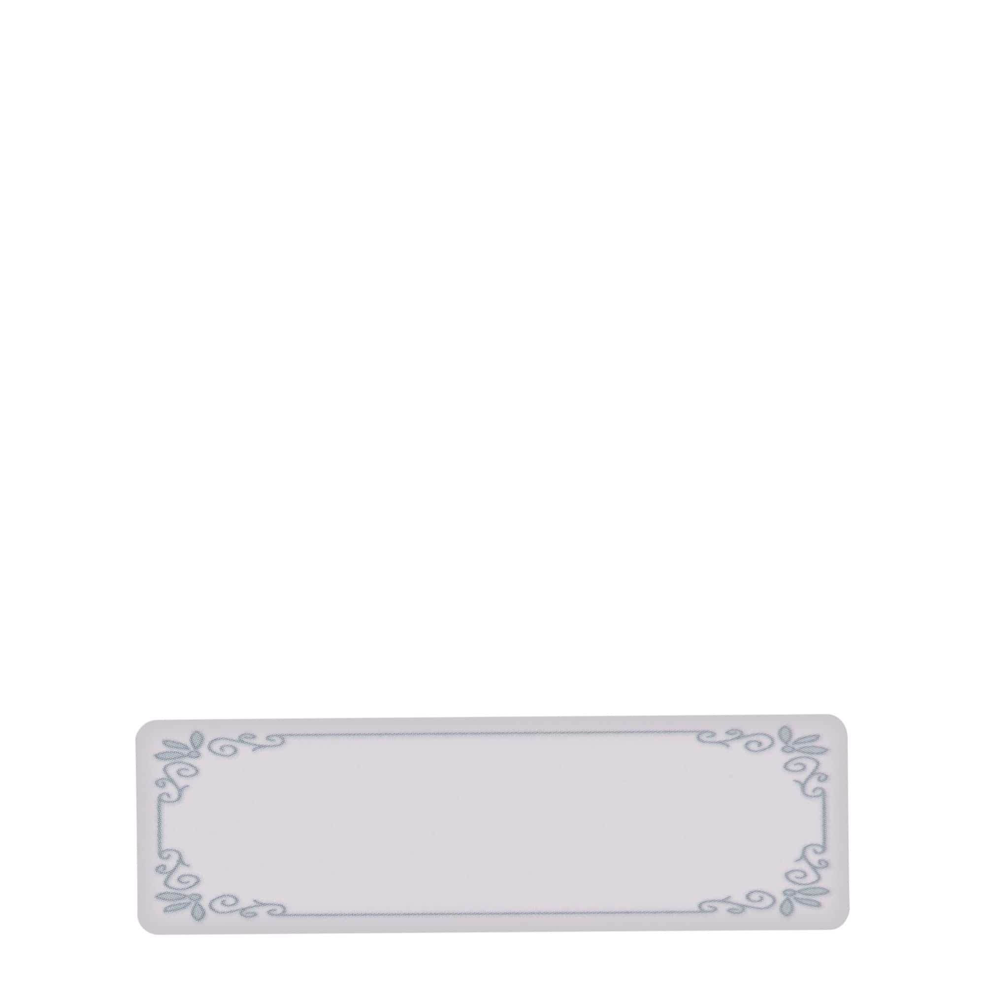 Étiquettes usage spécial « Cadre bleu », rectangulaire, papier, blanc-bleu